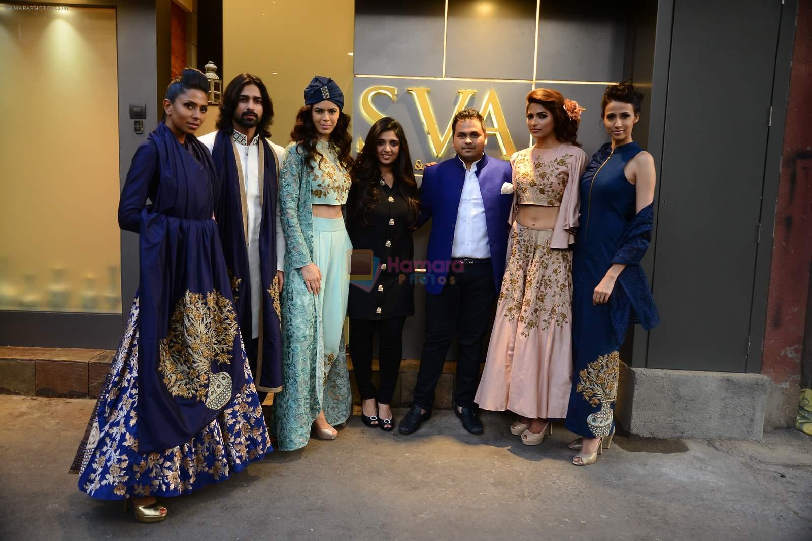 Alecia Raut, Sucheta Sharma, Parvathy Omanakuttan, Candice Pinto at Sonam and Paras Modi's SVA store for Summer 2015 launch in Lower Parel, Mumbai on 24th Feb 2015