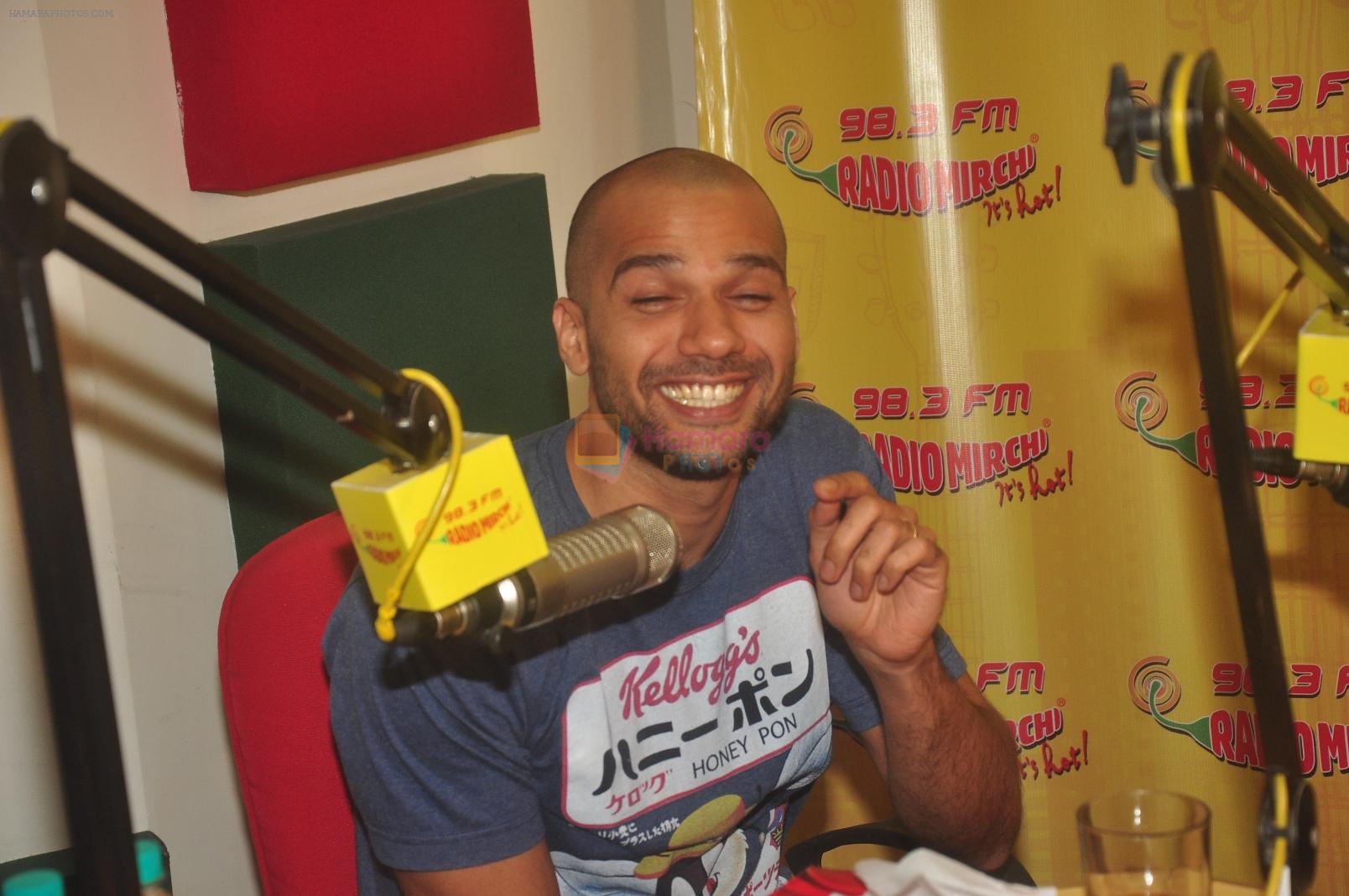 Neil Bhoopalam at Radio Mirchi studio for promotion of NH10