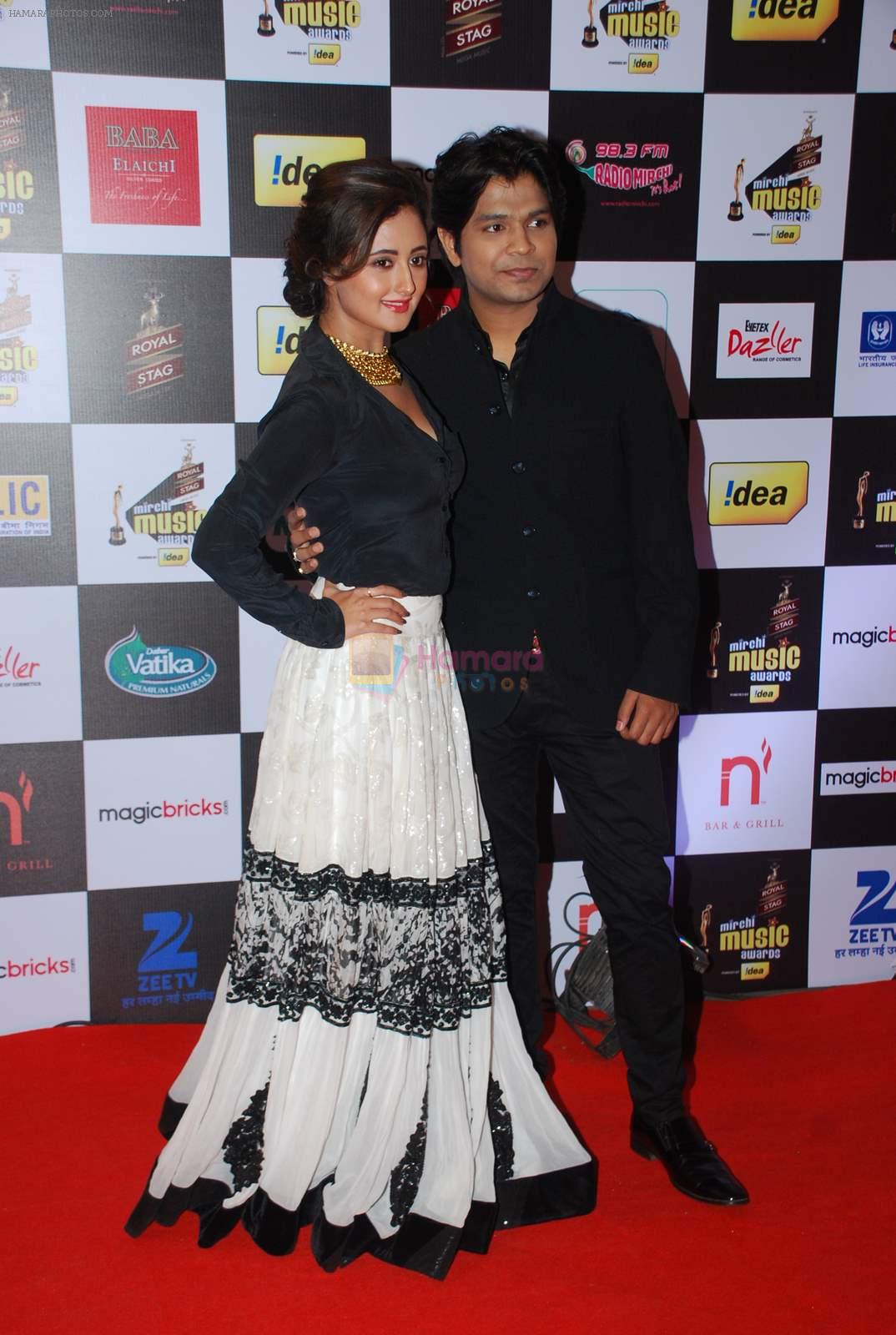 Rashmi Desai, Ankit Tiwari at 7th Mirchi Music Awards in Mumbai on 26th Feb 2015