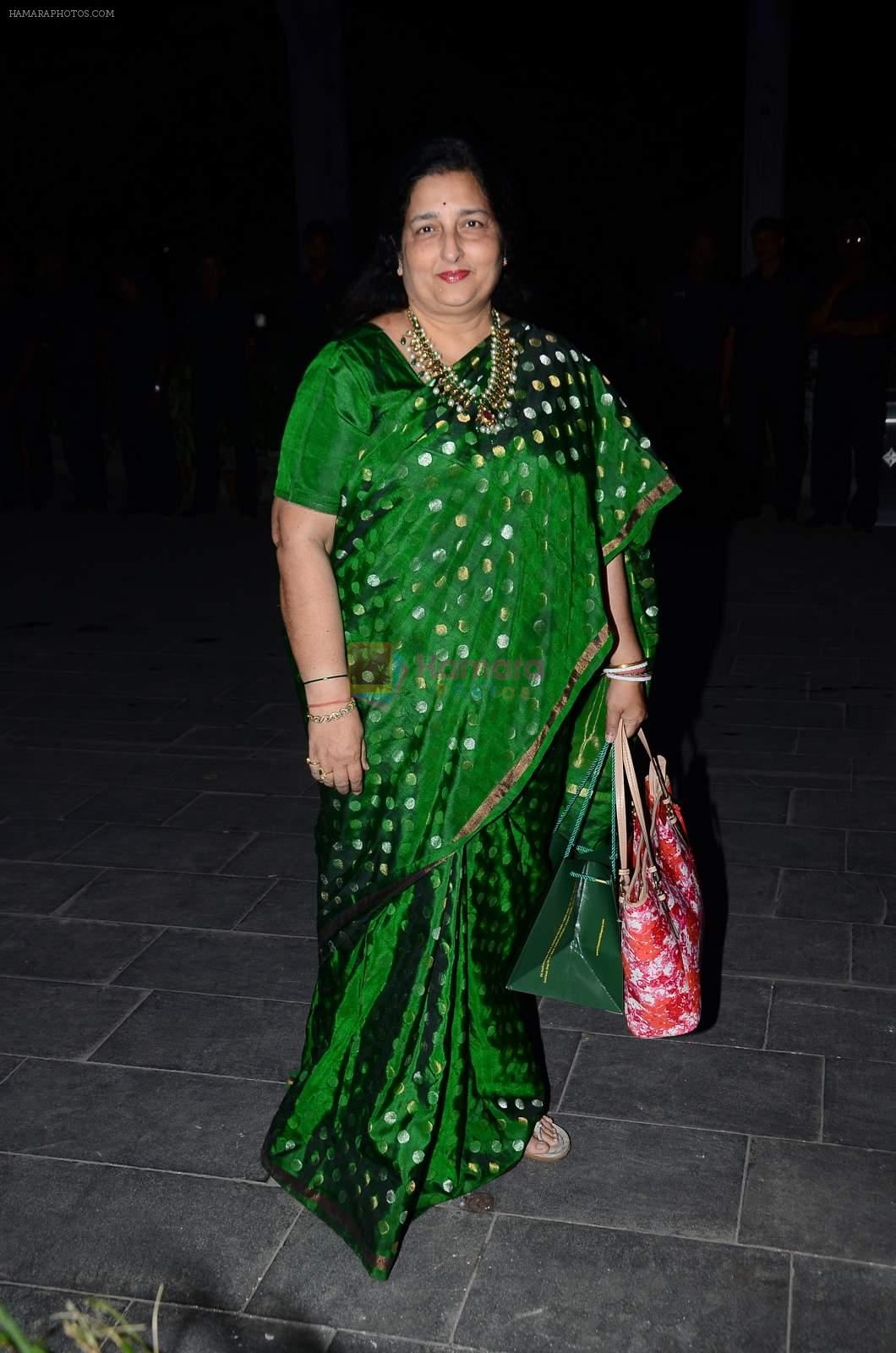 Anuradha Paudwal at Tulsi Kumar's wedding reception in Sahara Star, Mumbai on 2nd March 2015