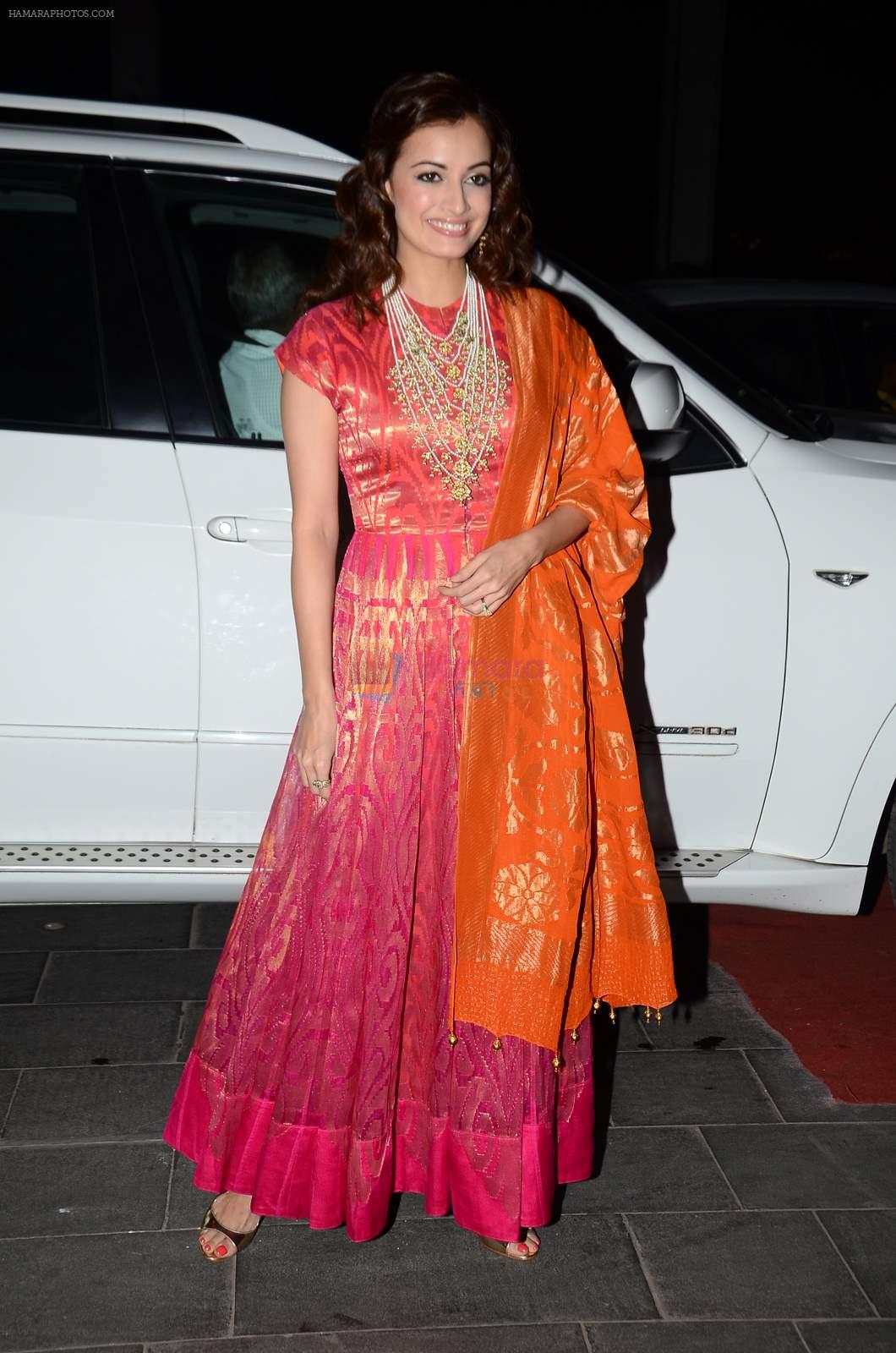 Dia Mirza at Tulsi Kumar's wedding reception in Sahara Star, Mumbai on 2nd March 2015