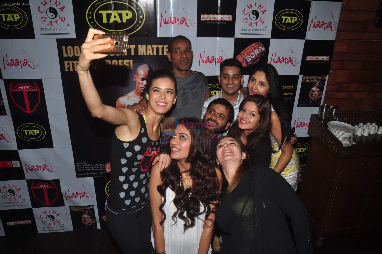 at Sucheta and Harrison's bash for MFT fitness in TAP Bar on 3rd March 2015