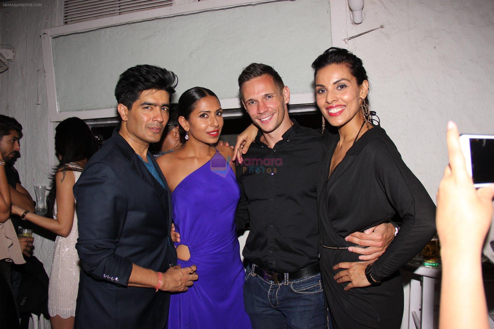 Manish malhotra, Deepti Gujral at Candice Pinto's Birthday Bash in Olive on 11th March 2015