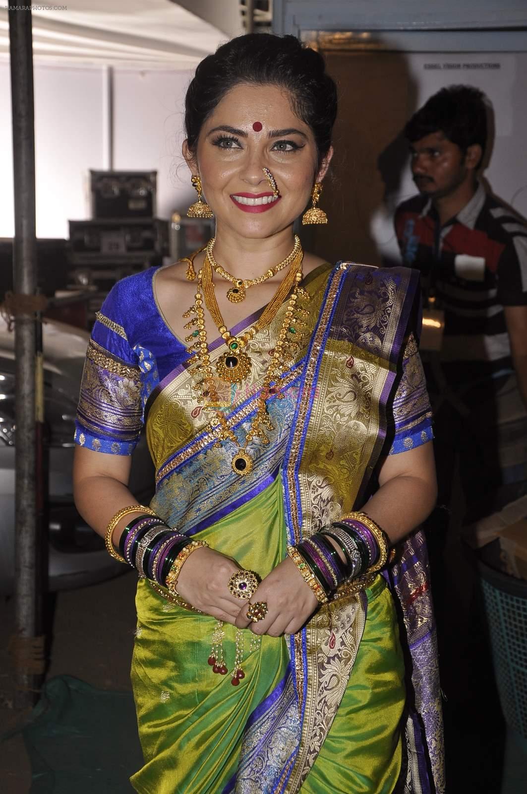 Sonalee Kulkarni at Zee Marathi Gaurav Awards in BKC, Mumbai on 13th March 2015
