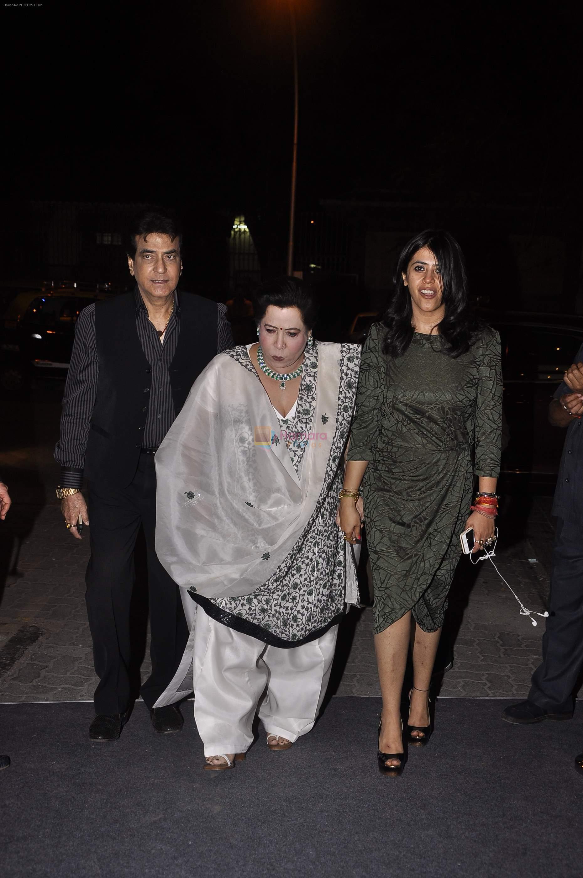 Ekta Kapoor, Shobha Kapoor, Jeetendra at Nirav Modi bouutie launch at Kala Ghoda on 14th March 2015