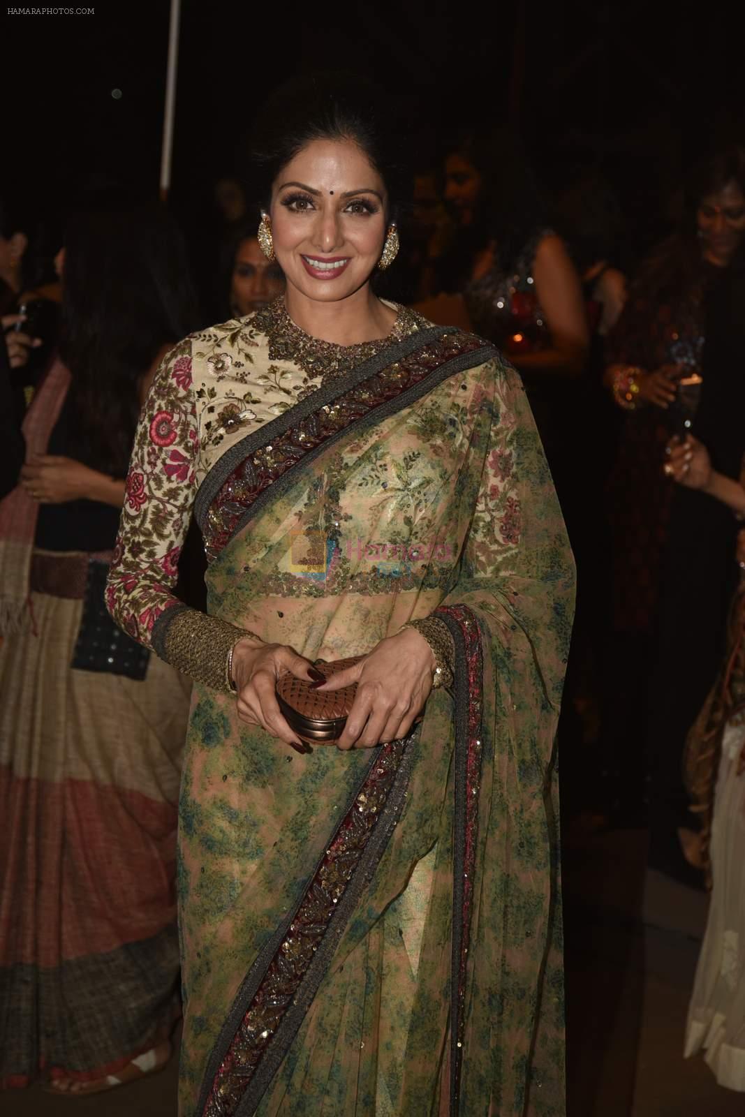 Sridevi at Sabyasachi show in Byculla on 17th March 2015