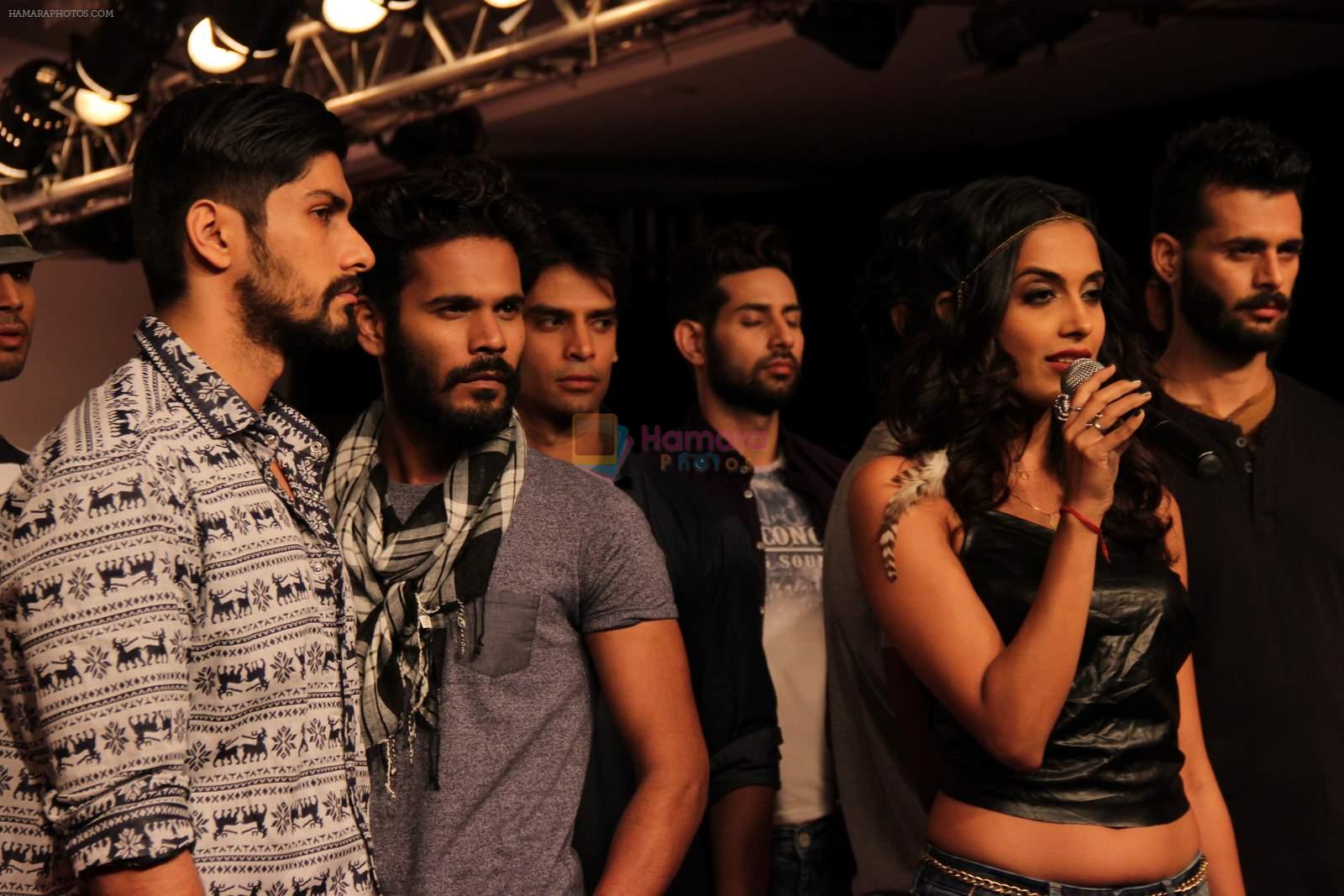 Sarah Jane Dias walks the ramp for Killer and Easies Show at Lakme Fashion Week 2015 Day 2 on 19th March 2015