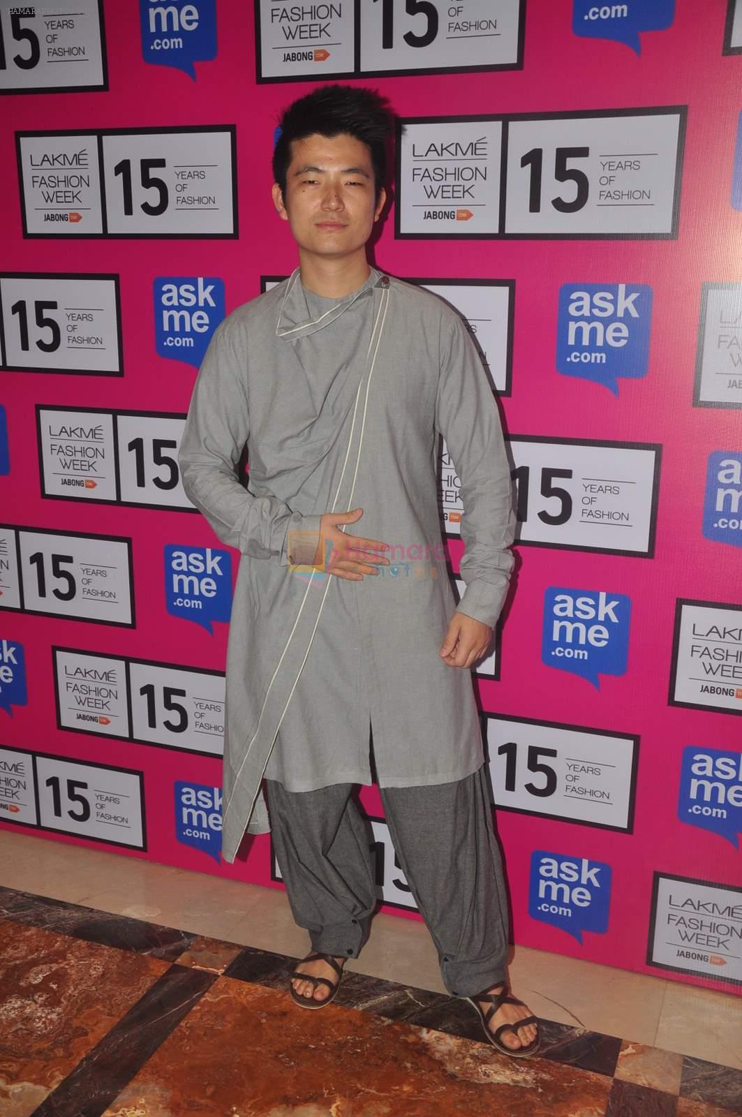Meiyang Chang on Day 2 at Lakme Fashion Week 2015 on 19th March 2015