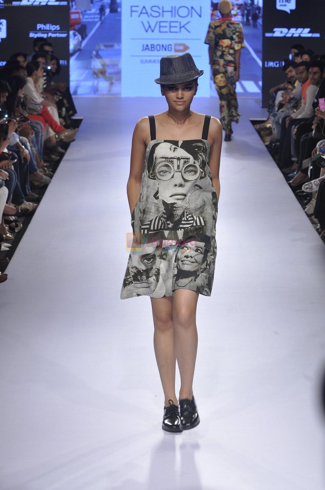 Model walk the ramp for Asmita Marwa Show at Lakme Fashion Week 2015 Day 3 on 20th March 2015