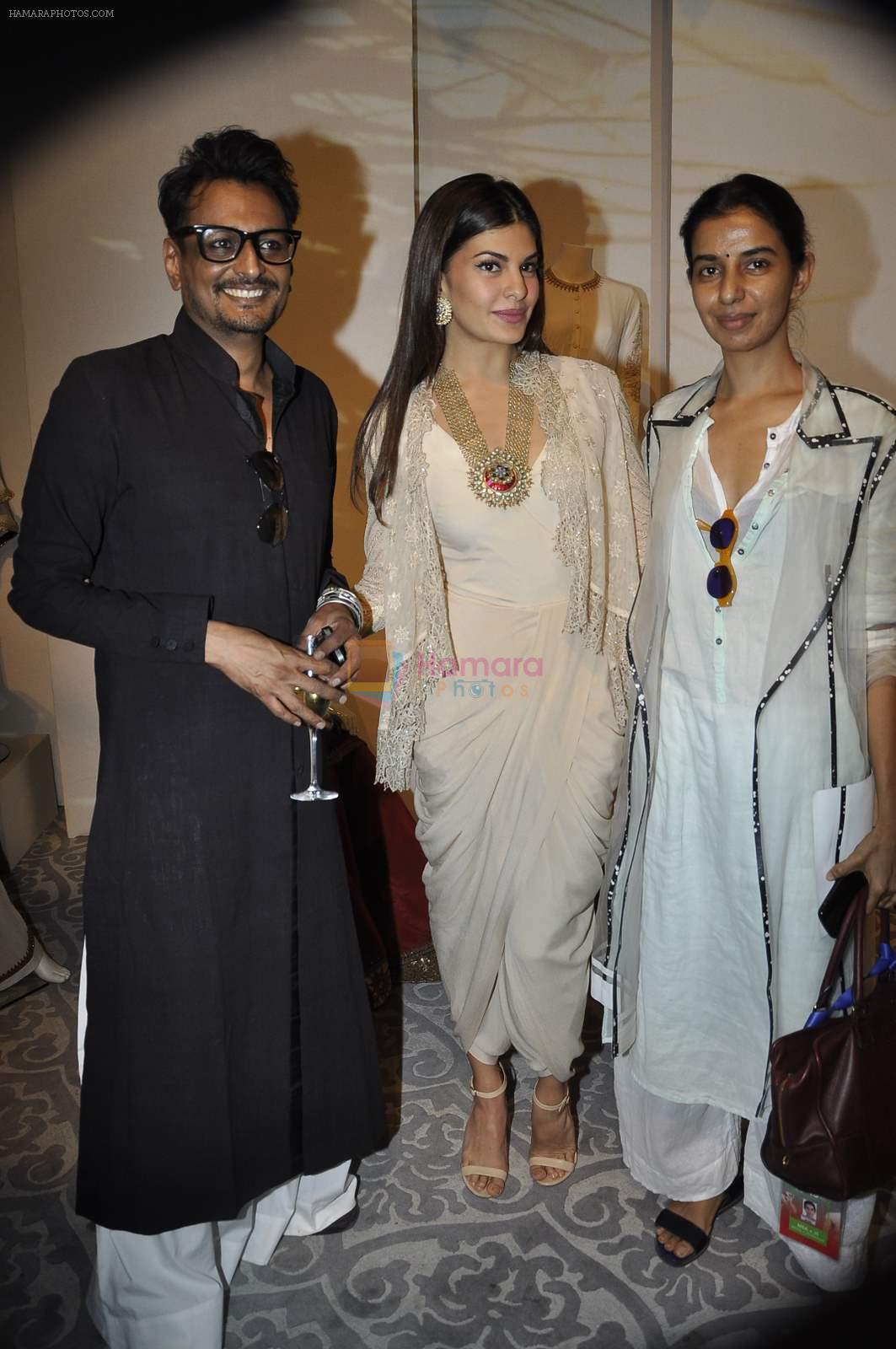Jacqueline Fernandez at Anand Kabra's fashion installation at Lakme Fashion Week on 21st March 2015