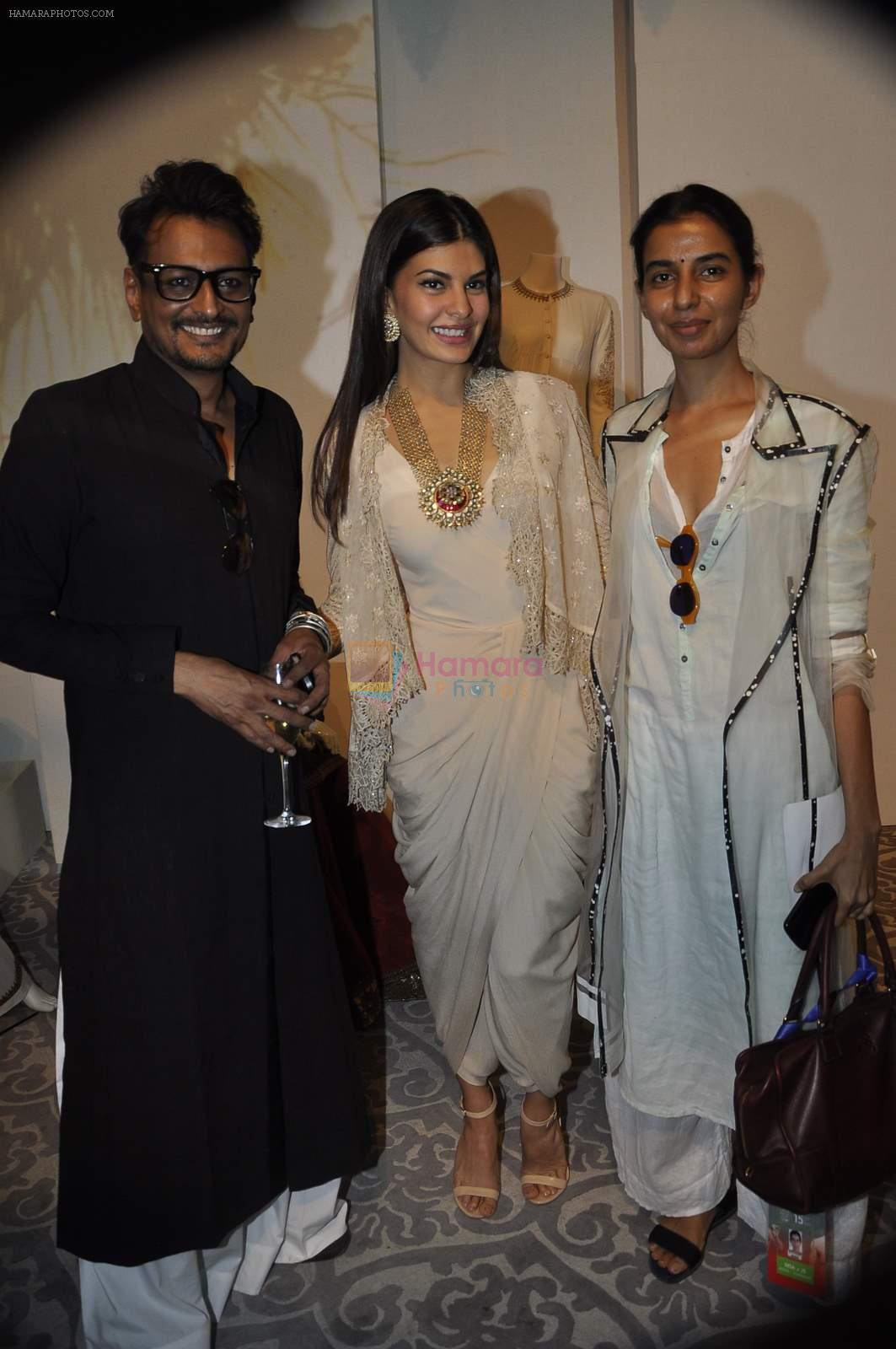 Jacqueline Fernandez at Anand Kabra's fashion installation at Lakme Fashion Week on 21st March 2015