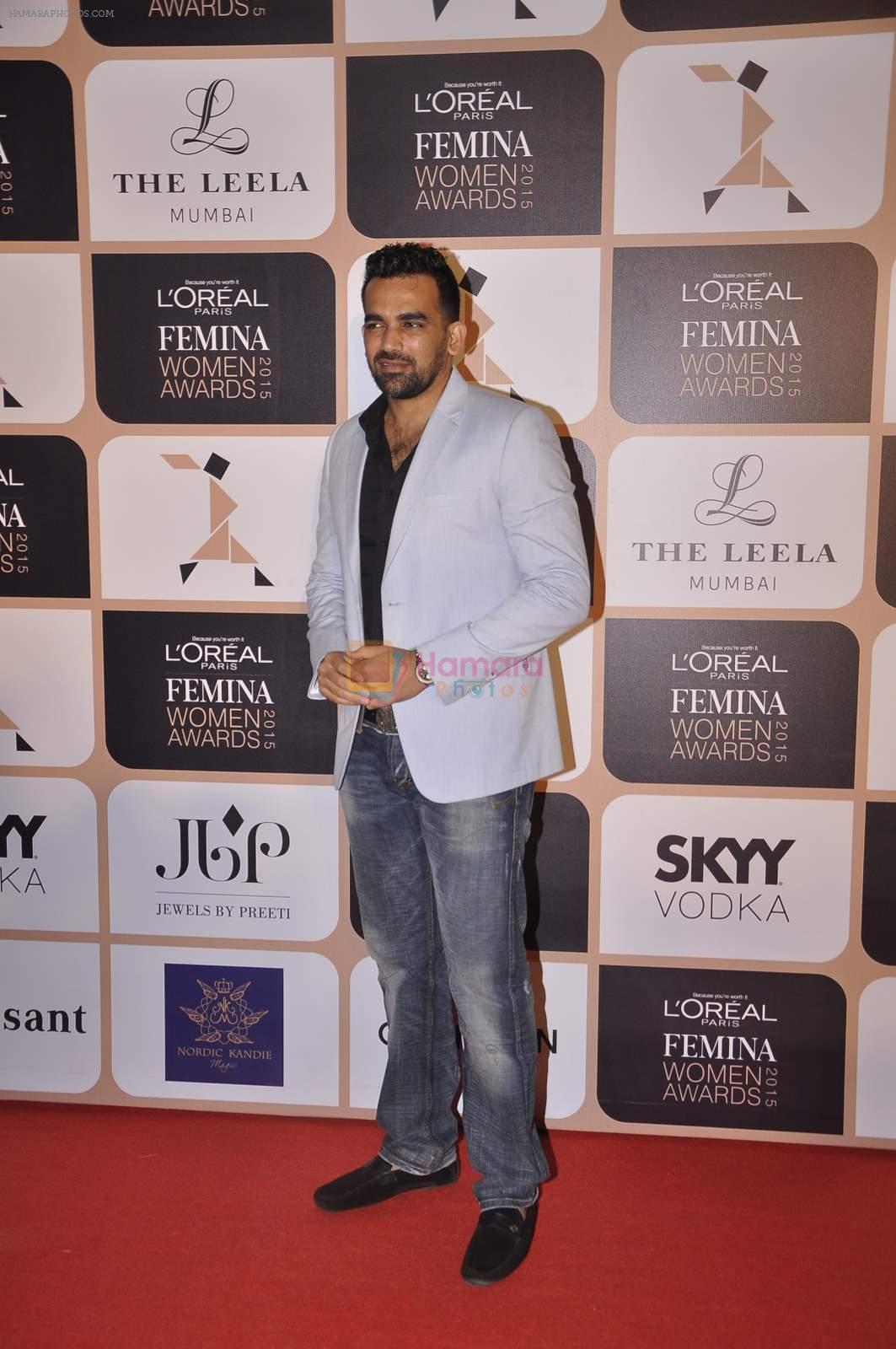Zaheer Khan at Femina Women Awards 2015 in Leela Hotel on 23rd March 2015