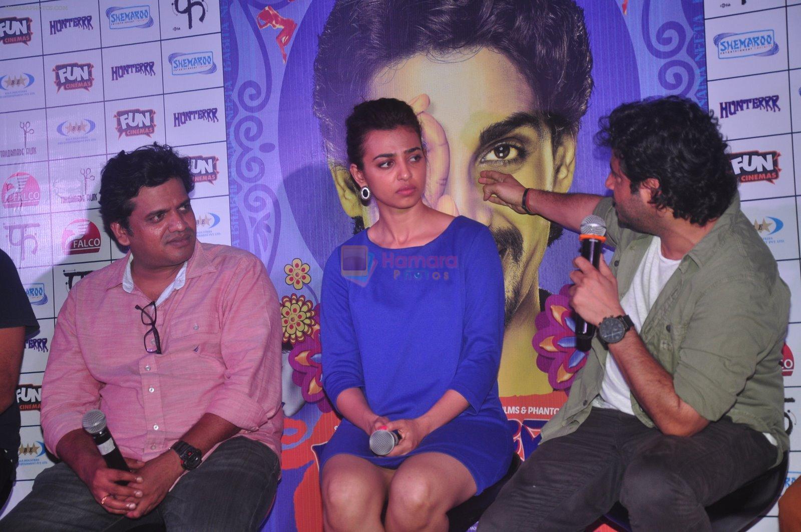 Harshavardhan Kulkarni, Radhika Apte, Vikas Bahl at Hunterrr film promotion in Fun on 24th March 2015