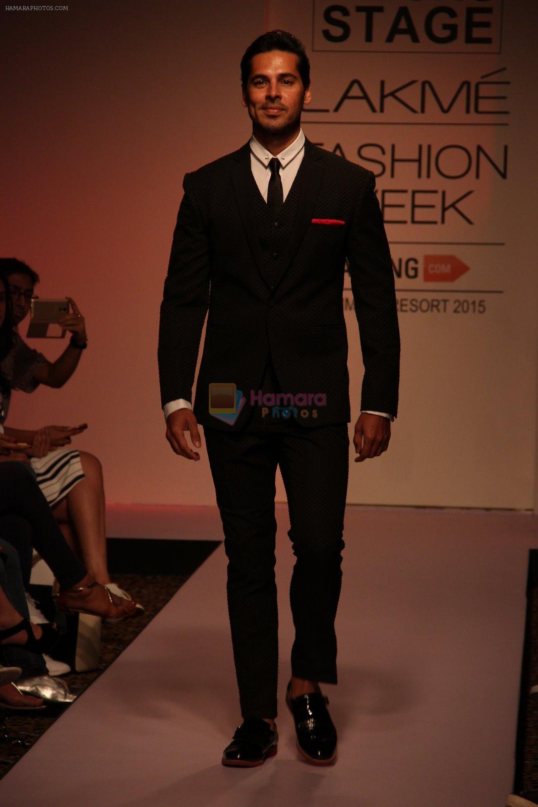 Dino Morea walk the ramp for Sahil Aneja at Lakme Fashion Show 2015 on 20th March 2015