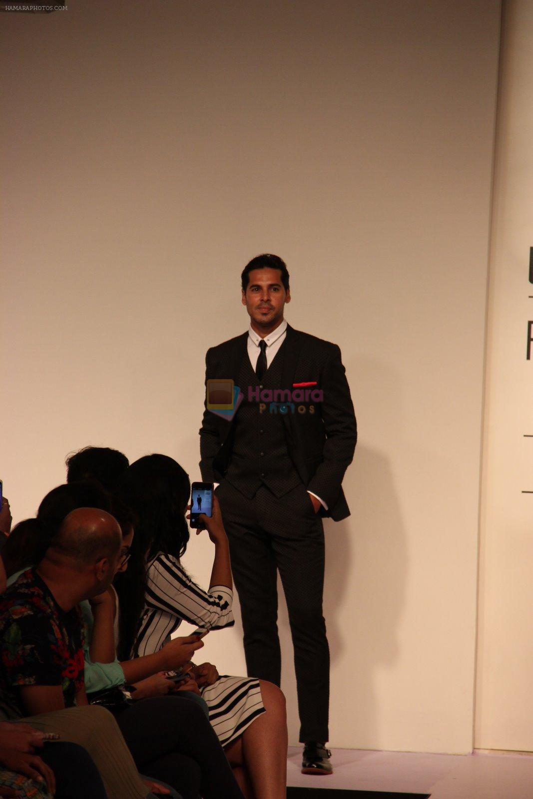 Dino Morea walk the ramp for Sahil Aneja at Lakme Fashion Show 2015 on 20th March 2015