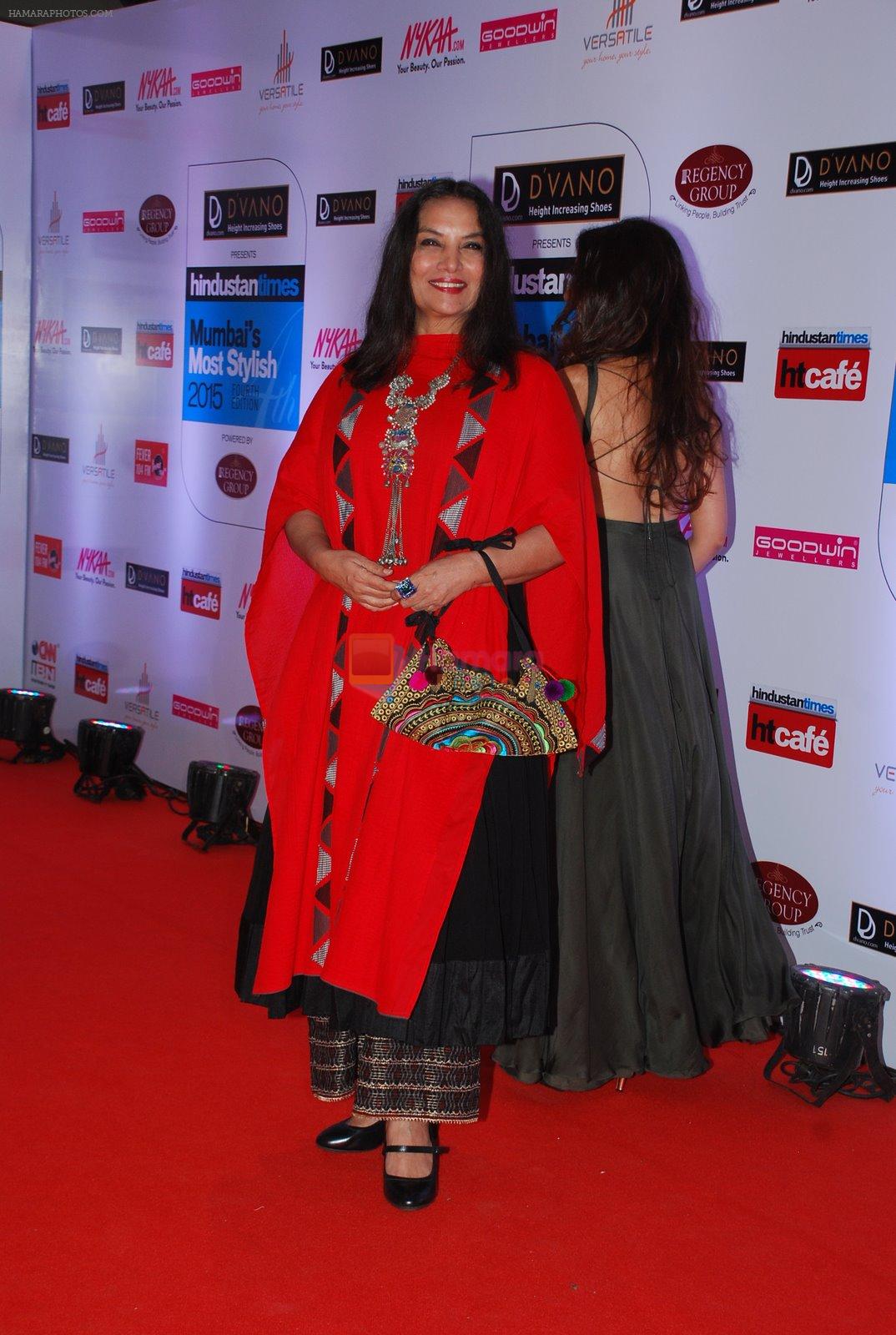 Aditi Rao Hydari, Shabana Azmi at HT Mumbai's Most Stylish Awards 2015 in Mumbai on 26th March 2015