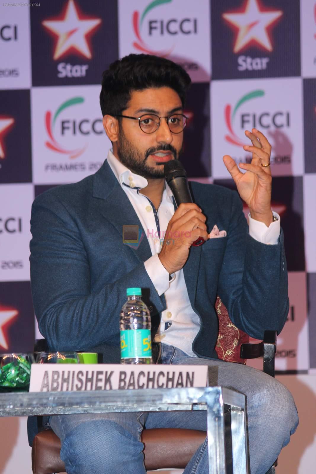 Abhishek Bachchan at FICCI FRAMES - Day 2 on 26th March 2015