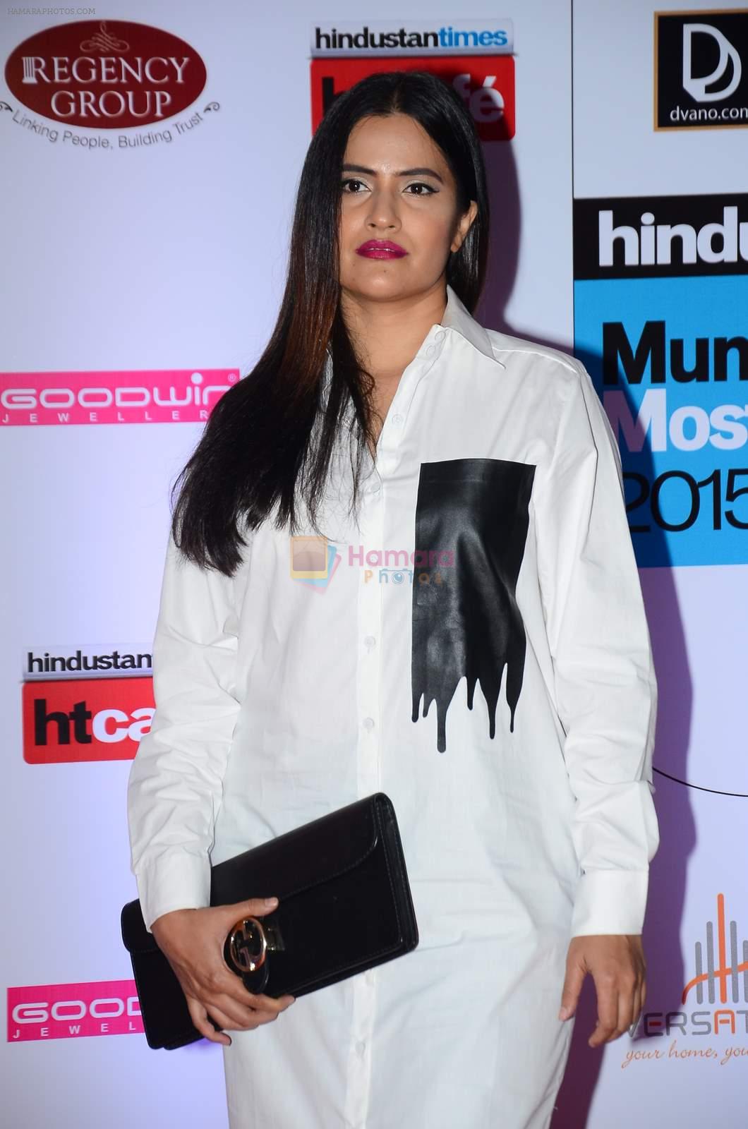 Sona Mohapatra at HT Mumbai's Most Stylish Awards 2015 in Mumbai on 26th March 2015