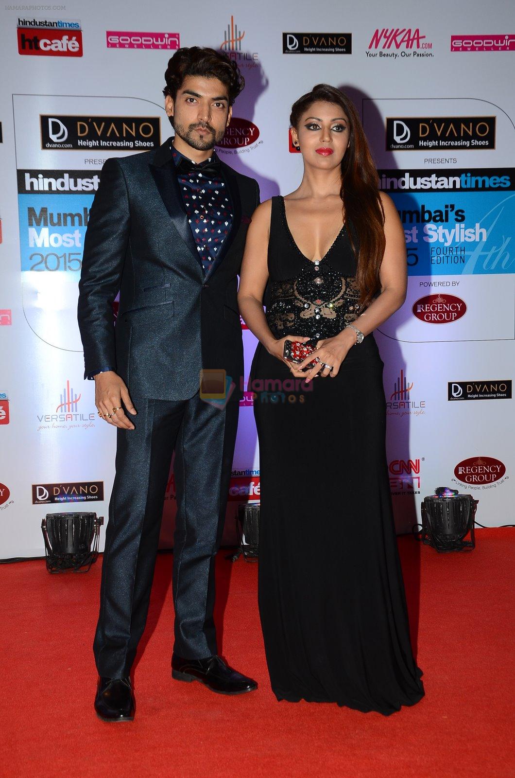 Debina Banerjee, Gurmeet Chaudhary at HT Mumbai's Most Stylish Awards 2015 in Mumbai on 26th March 2015