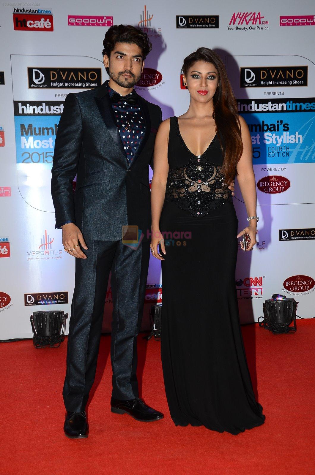 Debina Banerjee, Gurmeet Chaudhary at HT Mumbai's Most Stylish Awards 2015 in Mumbai on 26th March 2015