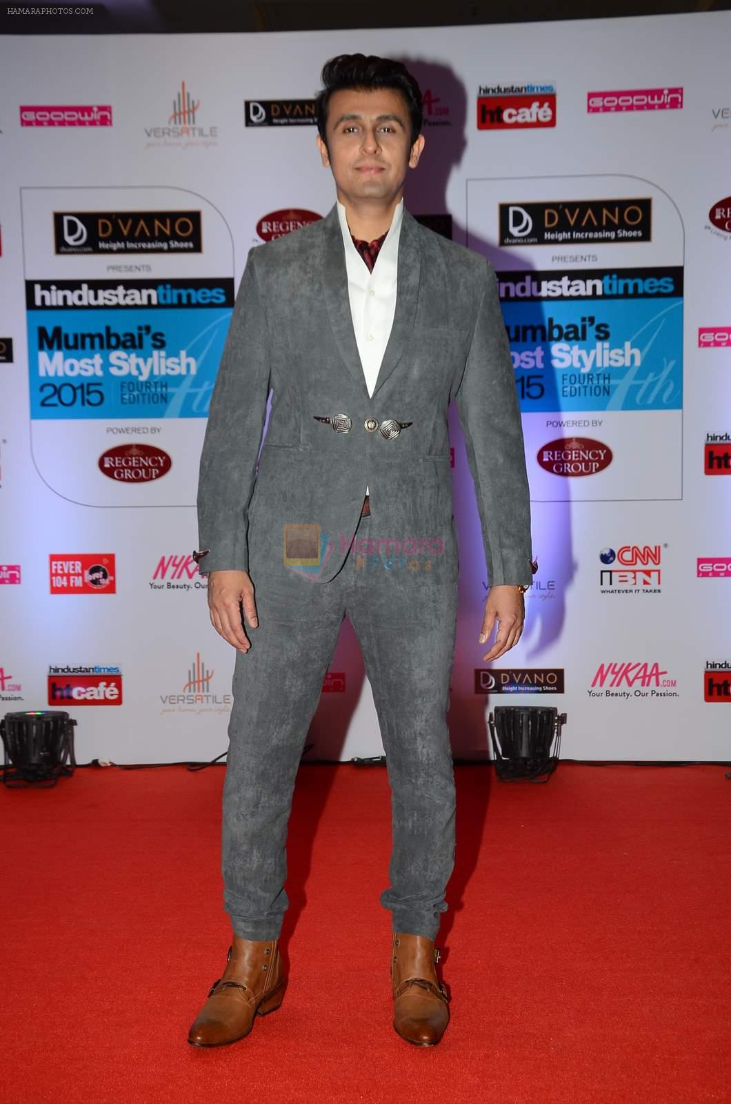 Sonu Nigam at HT Mumbai's Most Stylish Awards 2015 in Mumbai on 26th March 2015