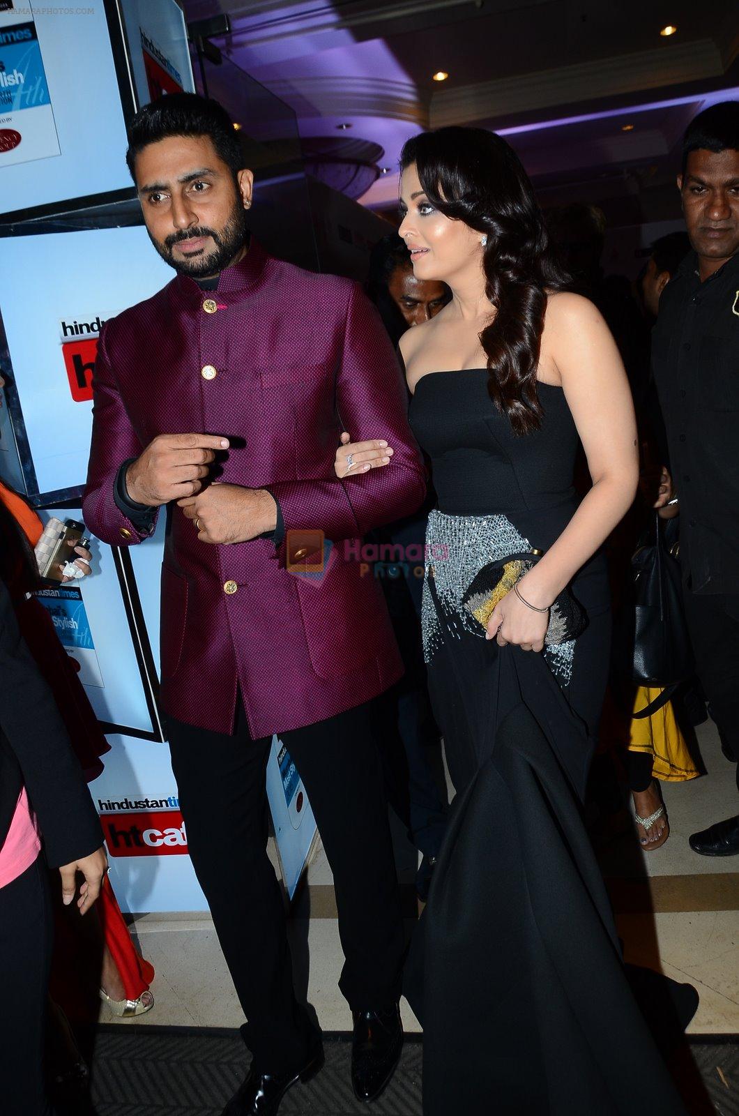 Abhishek Bachchan, Aishwarya Rai Bachchan at HT Mumbai's Most Stylish Awards 2015 in Mumbai on 26th March 2015