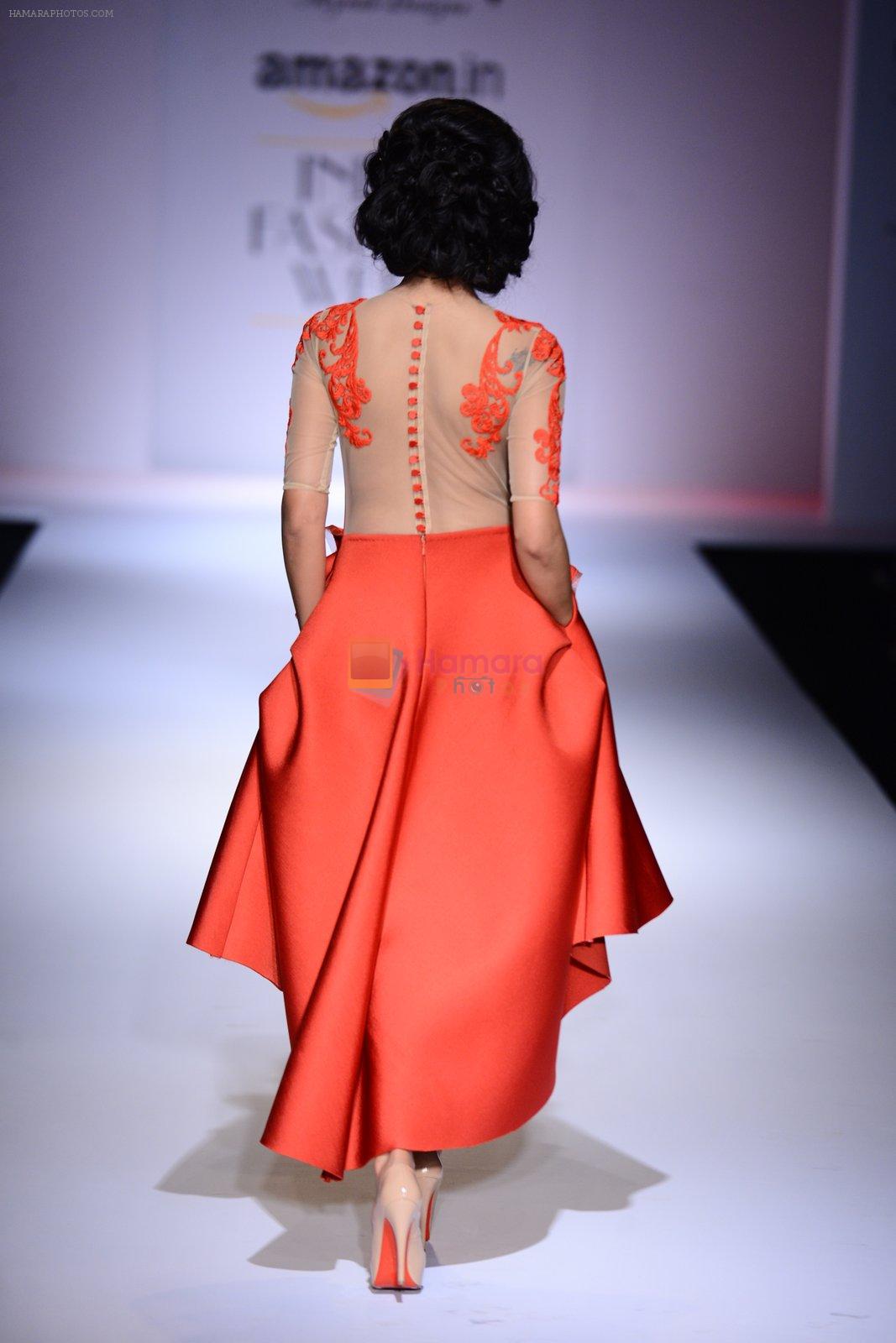 Sonal Chauhan walk the ramp for Nikhita on day 4 of Amazon India Fashion Week on 28th March 2015