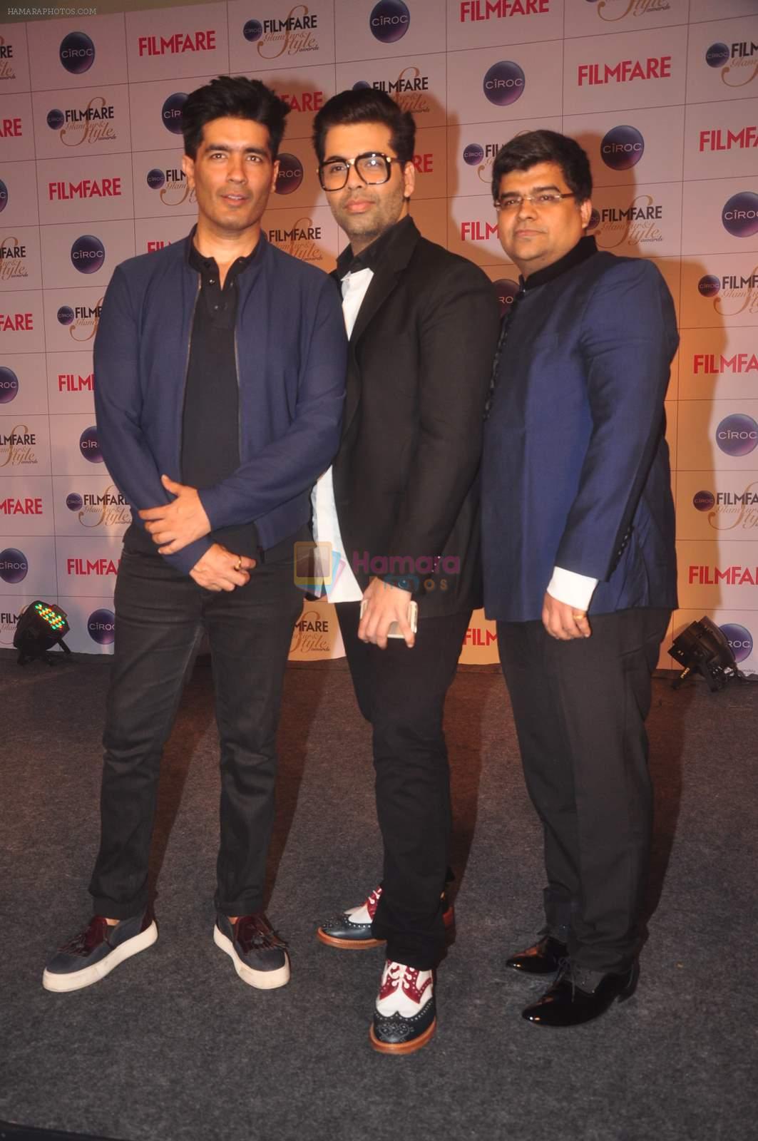 Manish Malhotra, Karan Johar at Filmfare & Ciroc Cover Launch of Glamour & Style Awards Issue in Enigma on 30th March 2015