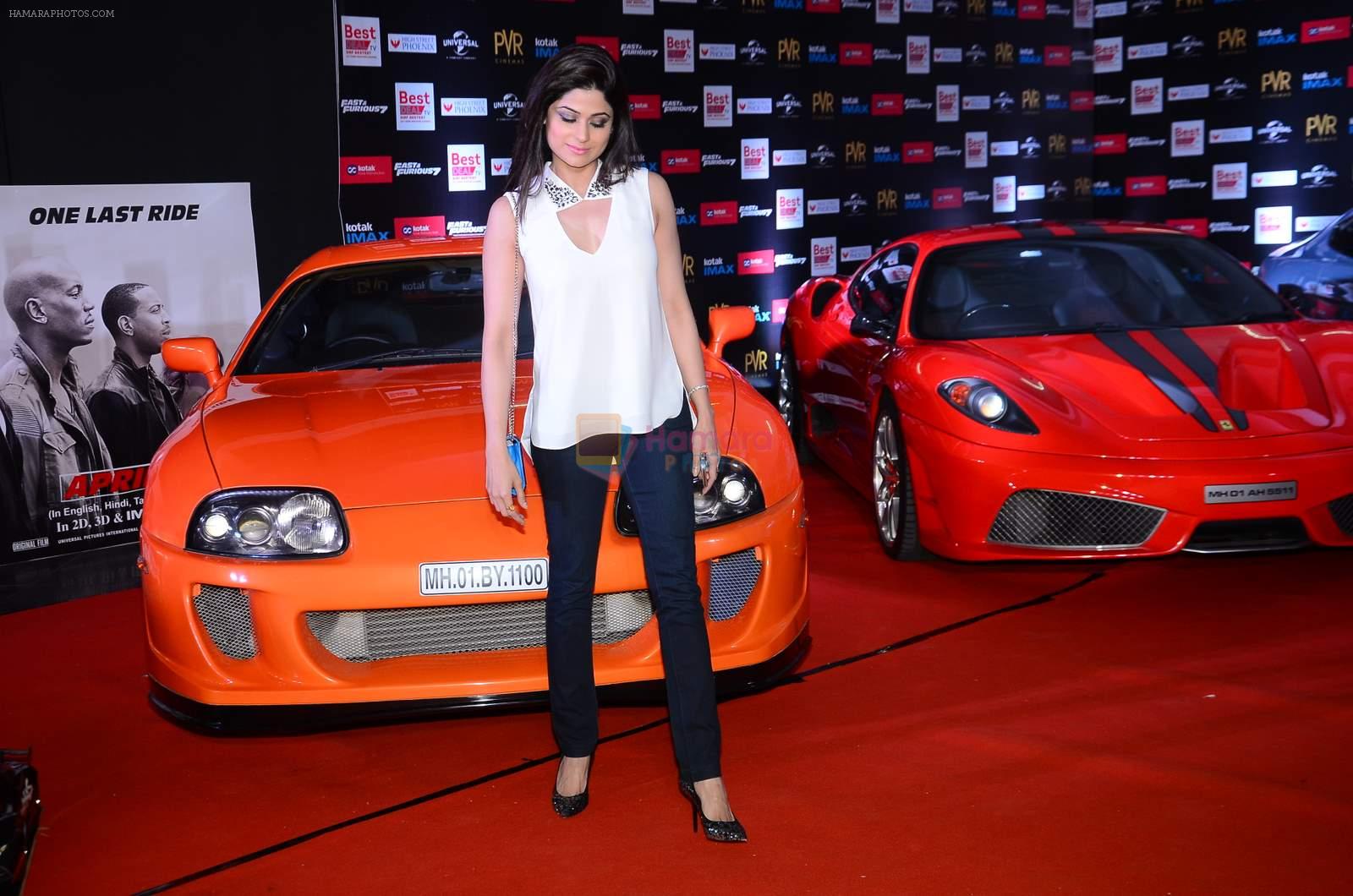 Shamita Shetty at the premiere of Fast N Furious 7 premiere in PVR, Mumbai on 1st April 2015