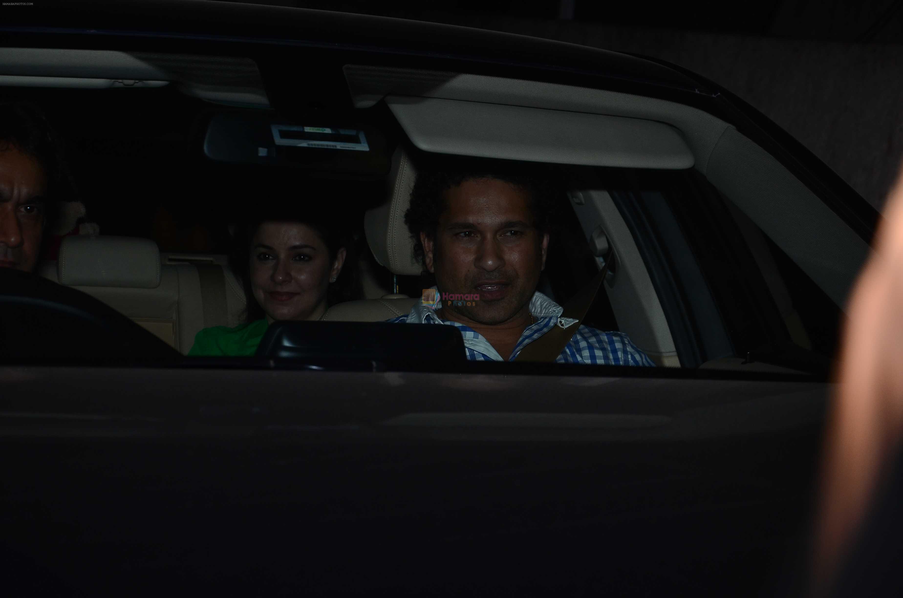 Sachin tendulkar at Fast n Furious screening at Lightbox on 5th April 2015