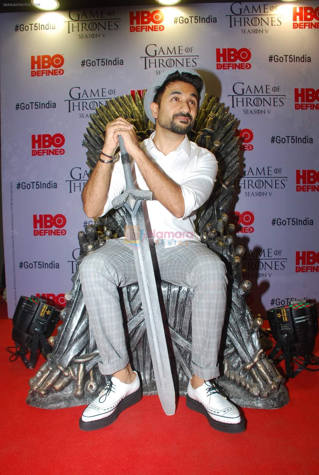 Vir Das at Indian censored screening of Game of Thrones in Lightbox, Mumbai on 9th April 2015