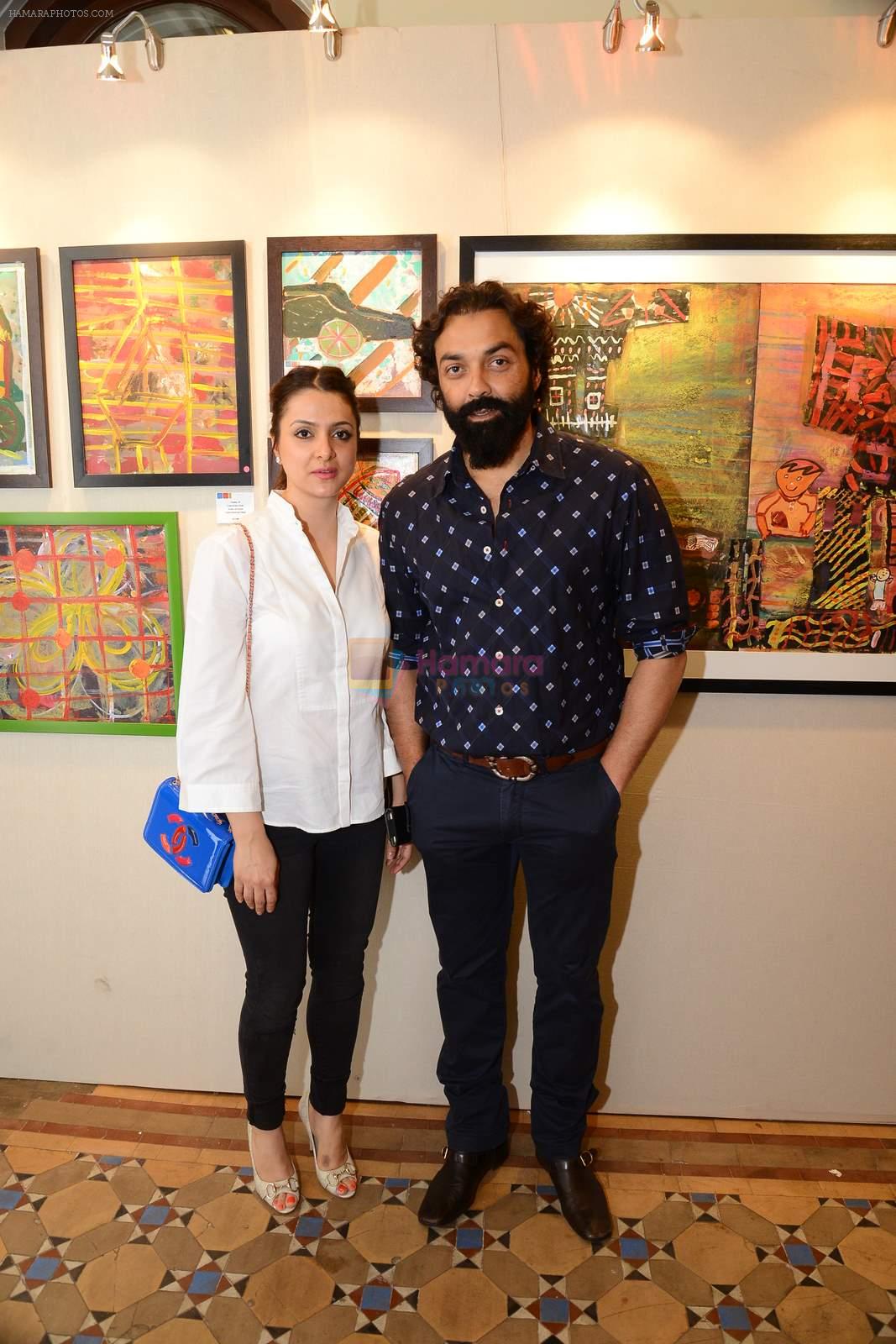 Bobby Deol at The Gateway schools Annual Art show in Fort on 9th April 2015