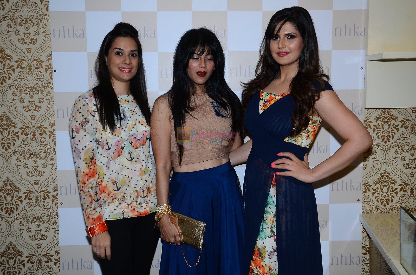 Zarine Khan at Ritika Bharwani Fashion Preview in Mumbai on 10th April 2015