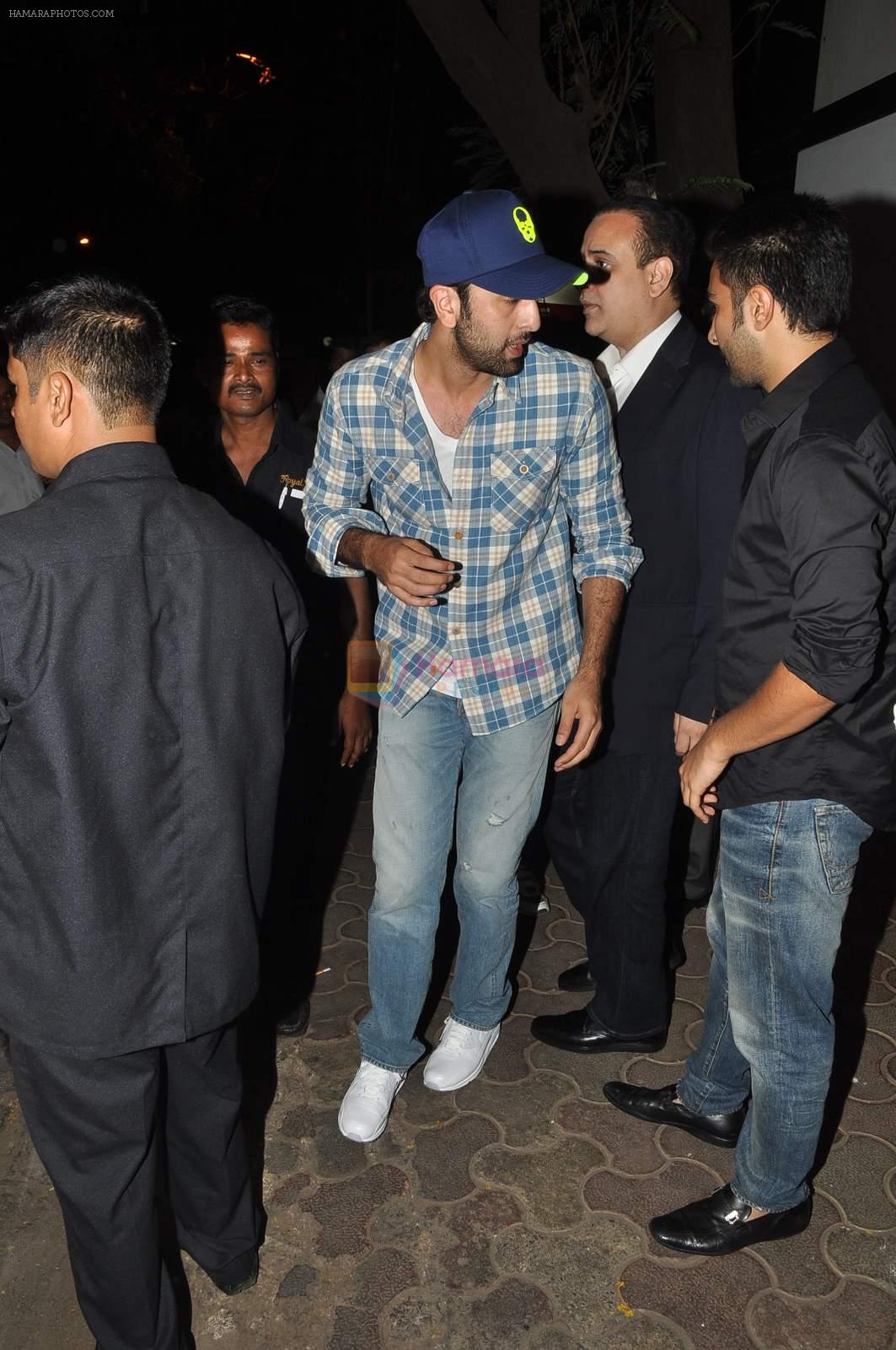 Ranbir Kapoor at Kapoor's dinner party on 11th April 2015