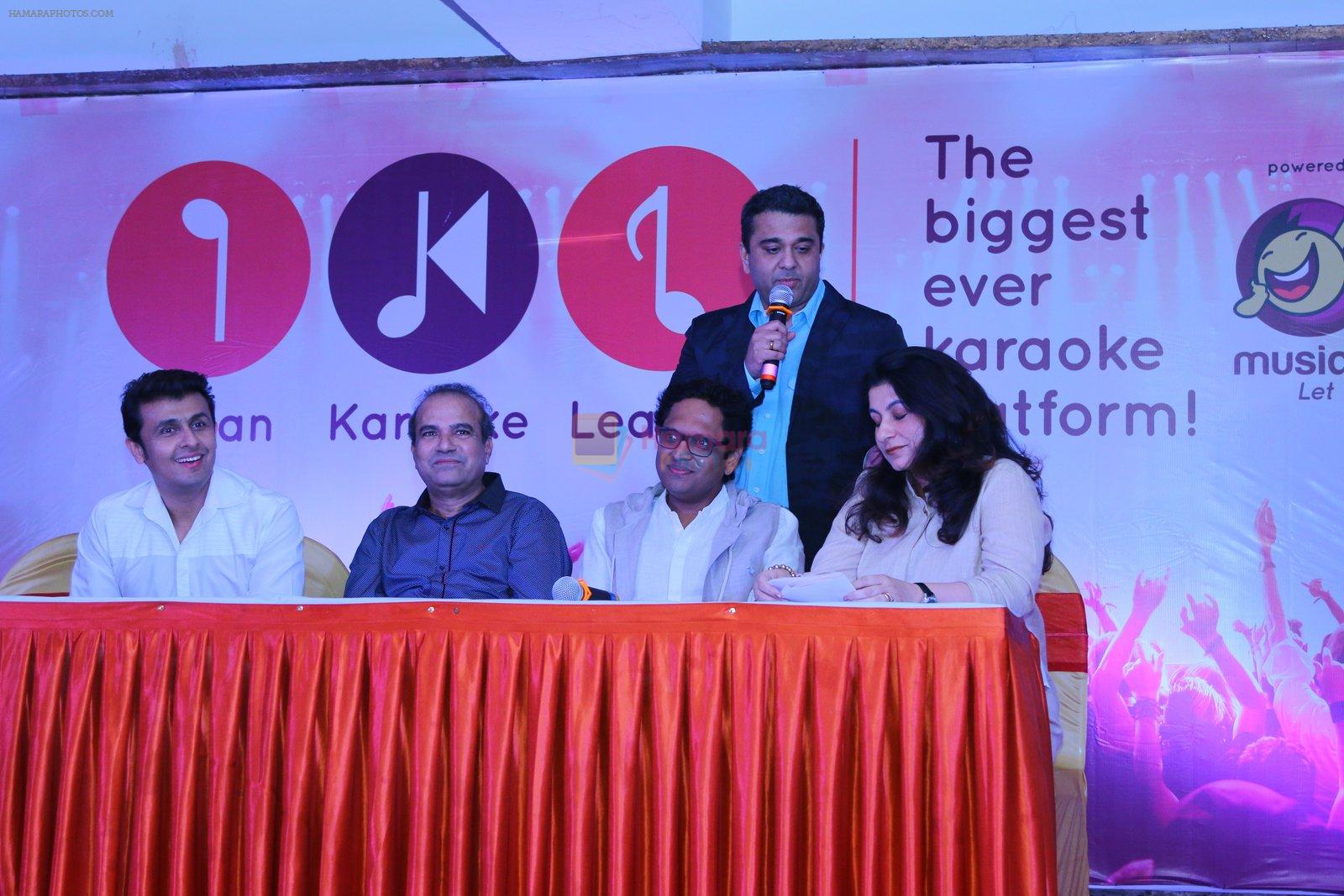 Shamir Tandon, Sonu Nigam and Suresh Wadkar at IKL launch in Mumbai on 14th April 2015