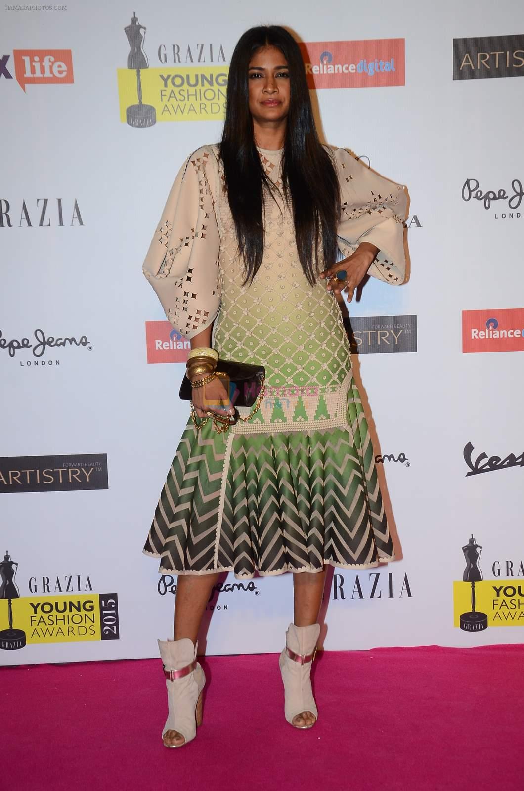 Carol Gracias at Grazia young fashion awards red carpet in Leela Hotel on 15th April 2015