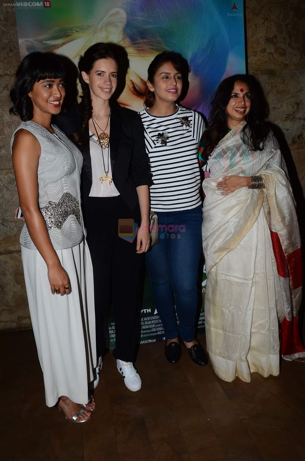 Sayani Gupta, Kalki Koechlin, Huma Qureshi, Shonali Bose at Margarita With A Straw screening in Mumbai on 16th April 2015