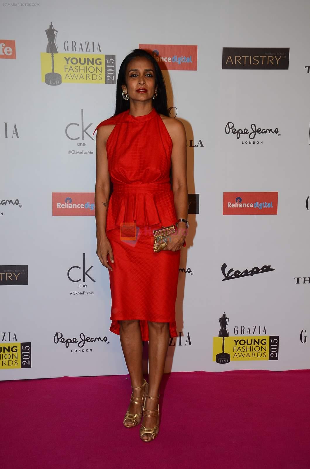 Suchitra Pillai at Grazia young fashion awards red carpet in Leela Hotel on 15th April 2015