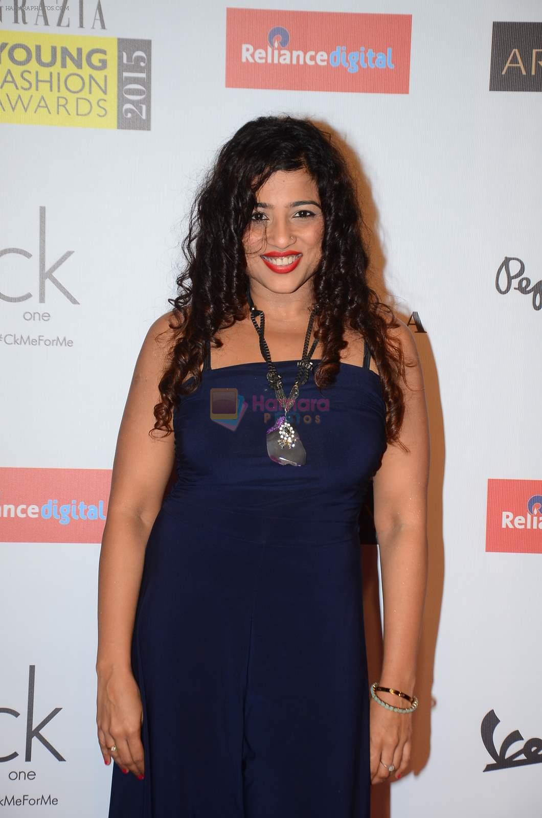 RJ Malishka at Grazia young fashion awards red carpet in Leela Hotel on 15th April 2015