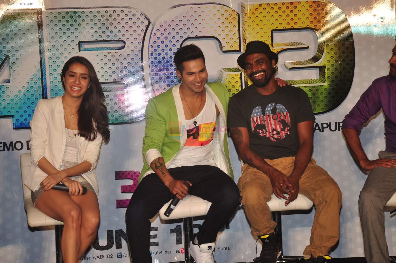 Shraddha Kapoor, Varun Dhawan, remo D Souza at ABCD 2 3D trailor launch today afternoon at pvr juhu on 21st April 2015