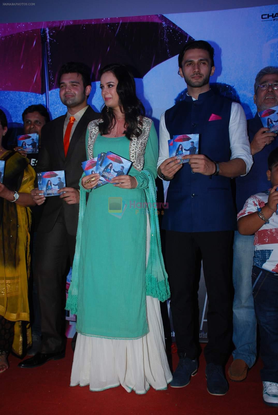 Mohit Dutta, Evelyn Sharma, Mahaakshay Chakraborty at Ishqedarriyaan music launch in Fun on 24th April 2015