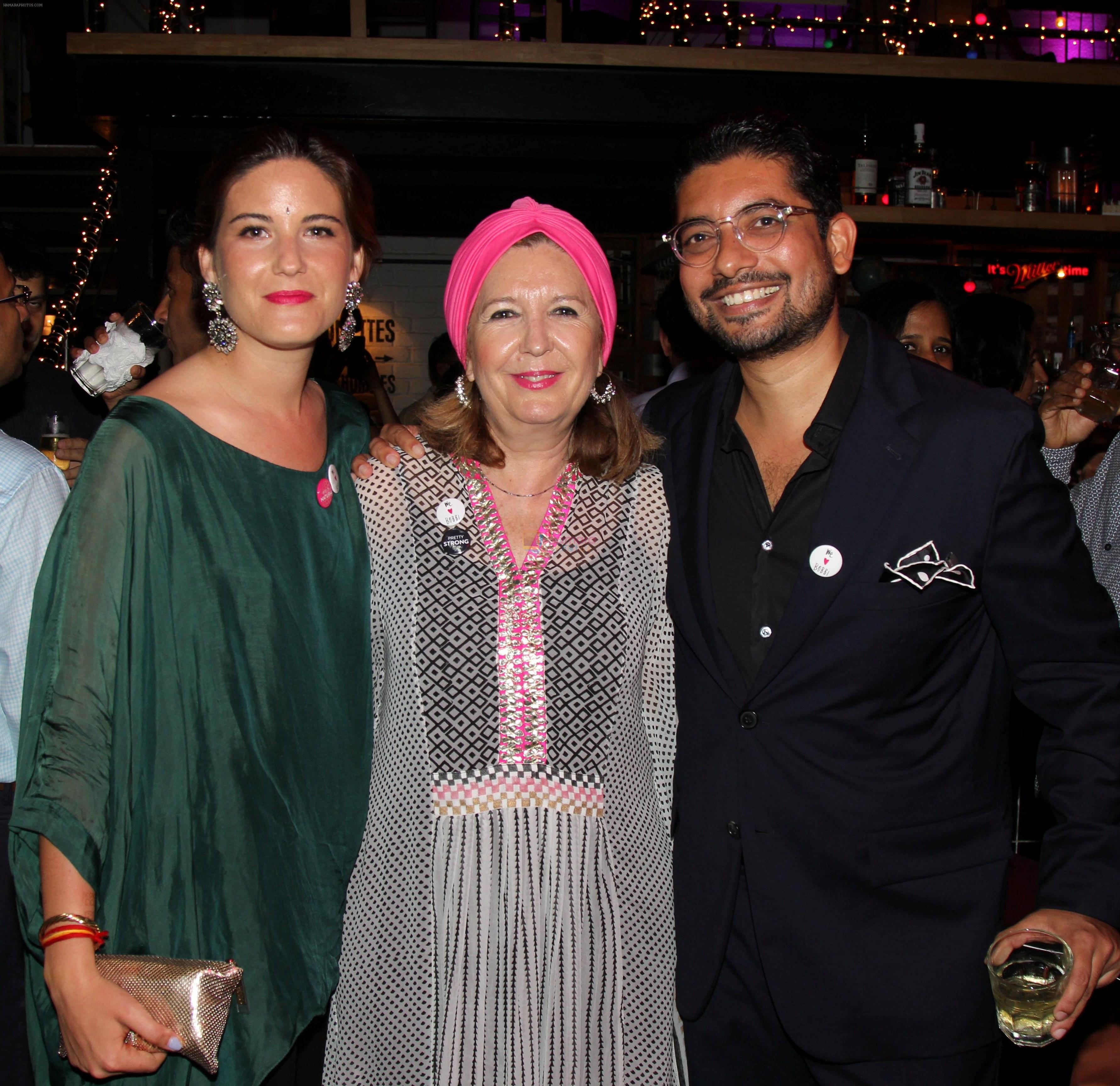 Marta Prieto, VP & GM Bobbi Brown Cosmetics - India, Africa, Middle East and Europe and Rohan Vaziralli, Country Manager Estee Lauder Companies India at the Bobbi Brown Mumbai Launch Party