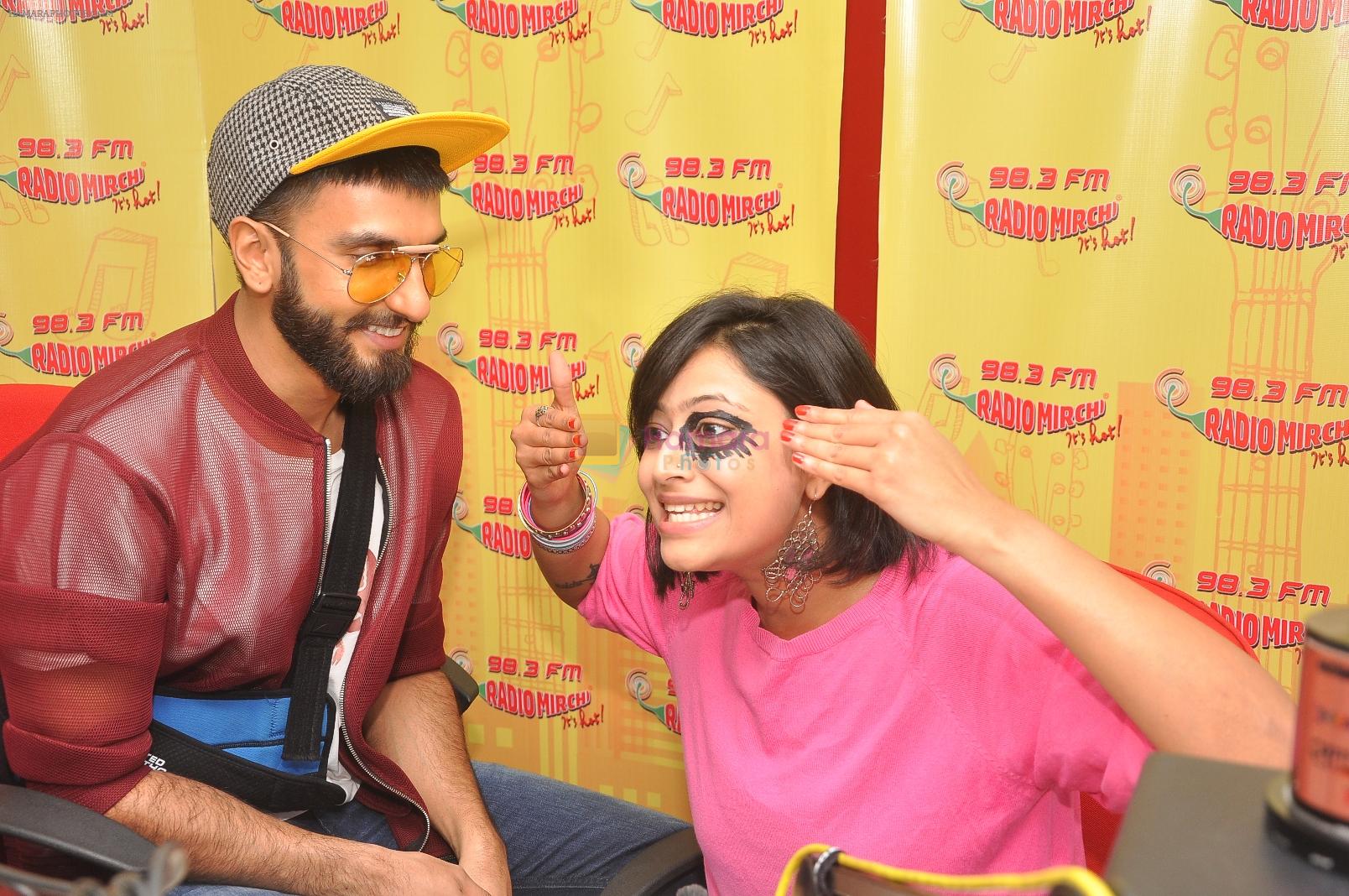 Ranveer Singh at Radio Mirchi studio for promotion of Dil Dhadakne Do