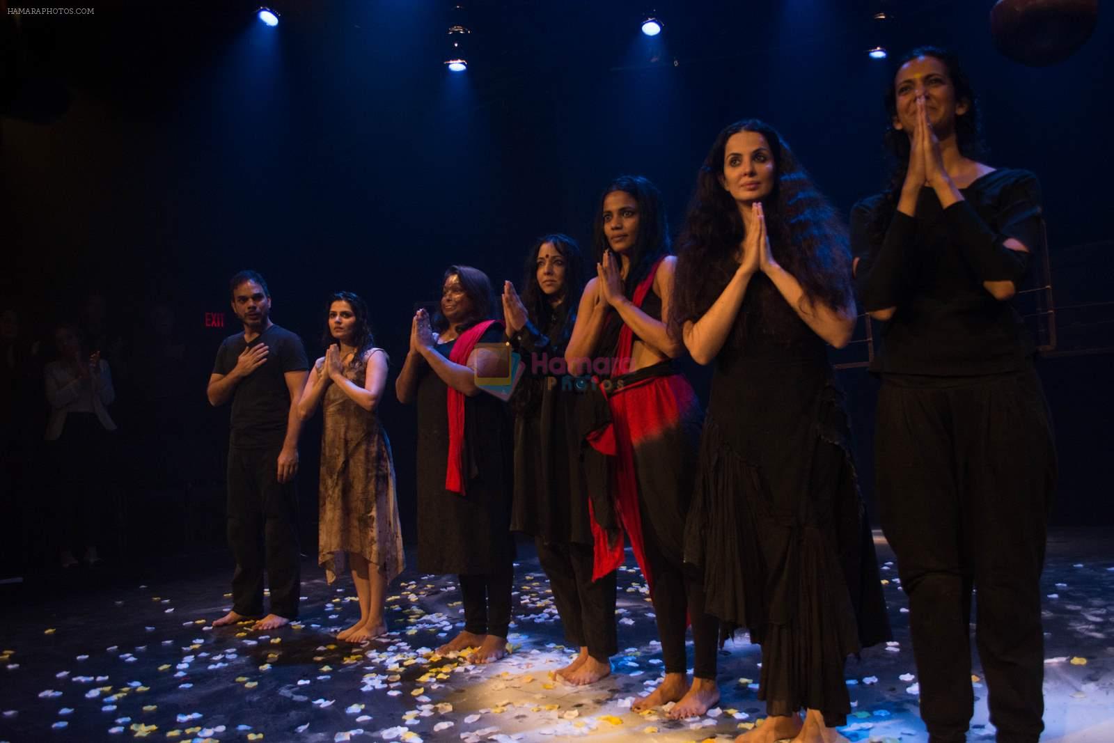 Ankur Vikal, Japit Kaur, Sneha Jawale,Pamela Sinha, Priyanka Bose, Rukhsar Kabir, Poorna Jagannathan at Nirbhaya's premiere at Brodway, NYC