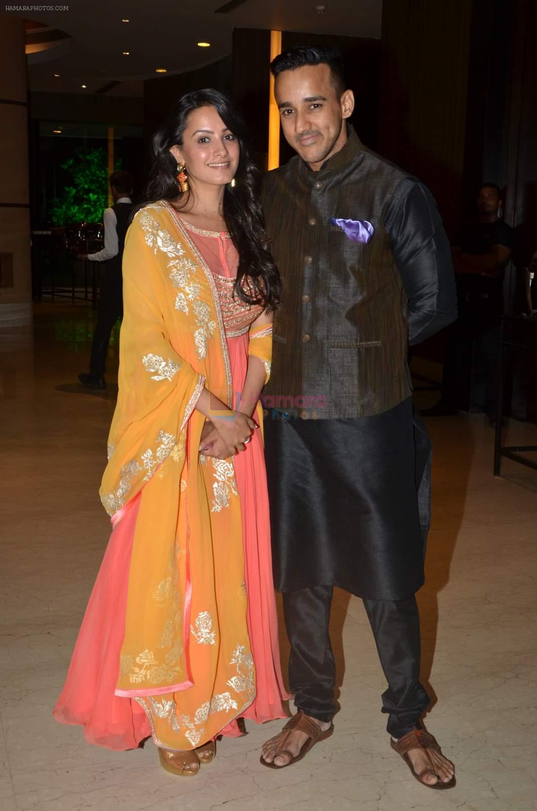 Anita Hassanandani at Karan Patel and Ankita Engagement and Sangeet Celebration in Novotel Hotel, Juhu on 1st May 2015