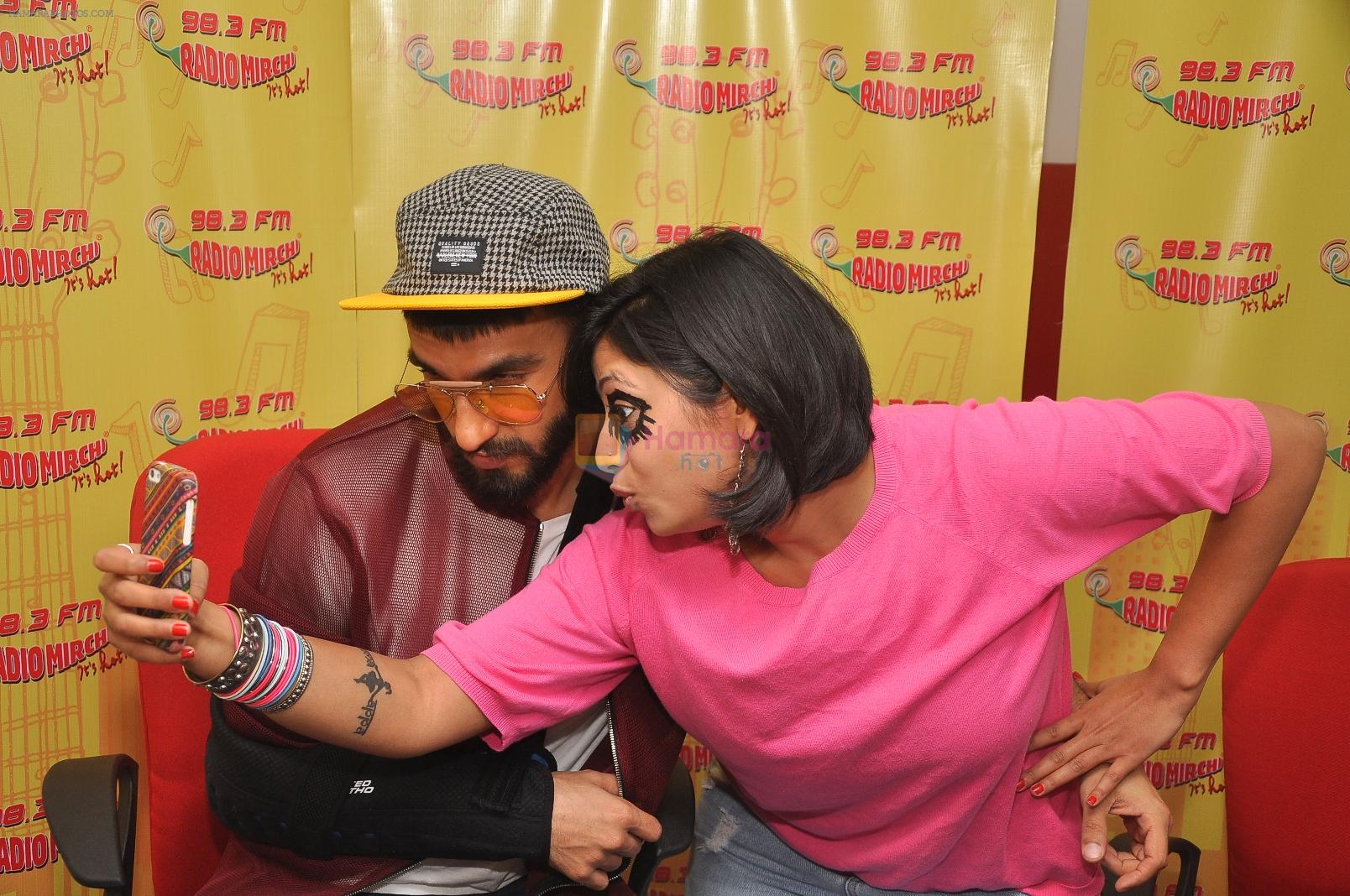 Ranveer Singh at Radio Mirchi studio for promotion of Dil Dhadakne Do