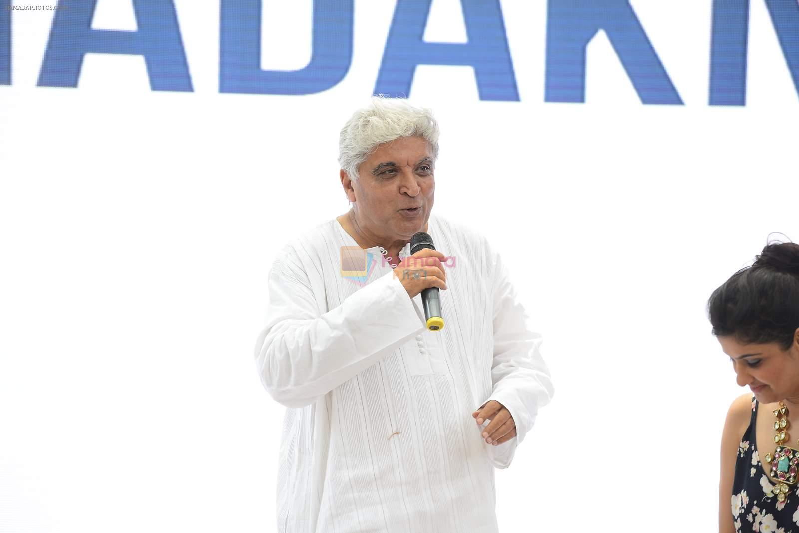 Javed Akhtar at Dil Dhadakne Do music launch in Mumbai on 3rd May 2015