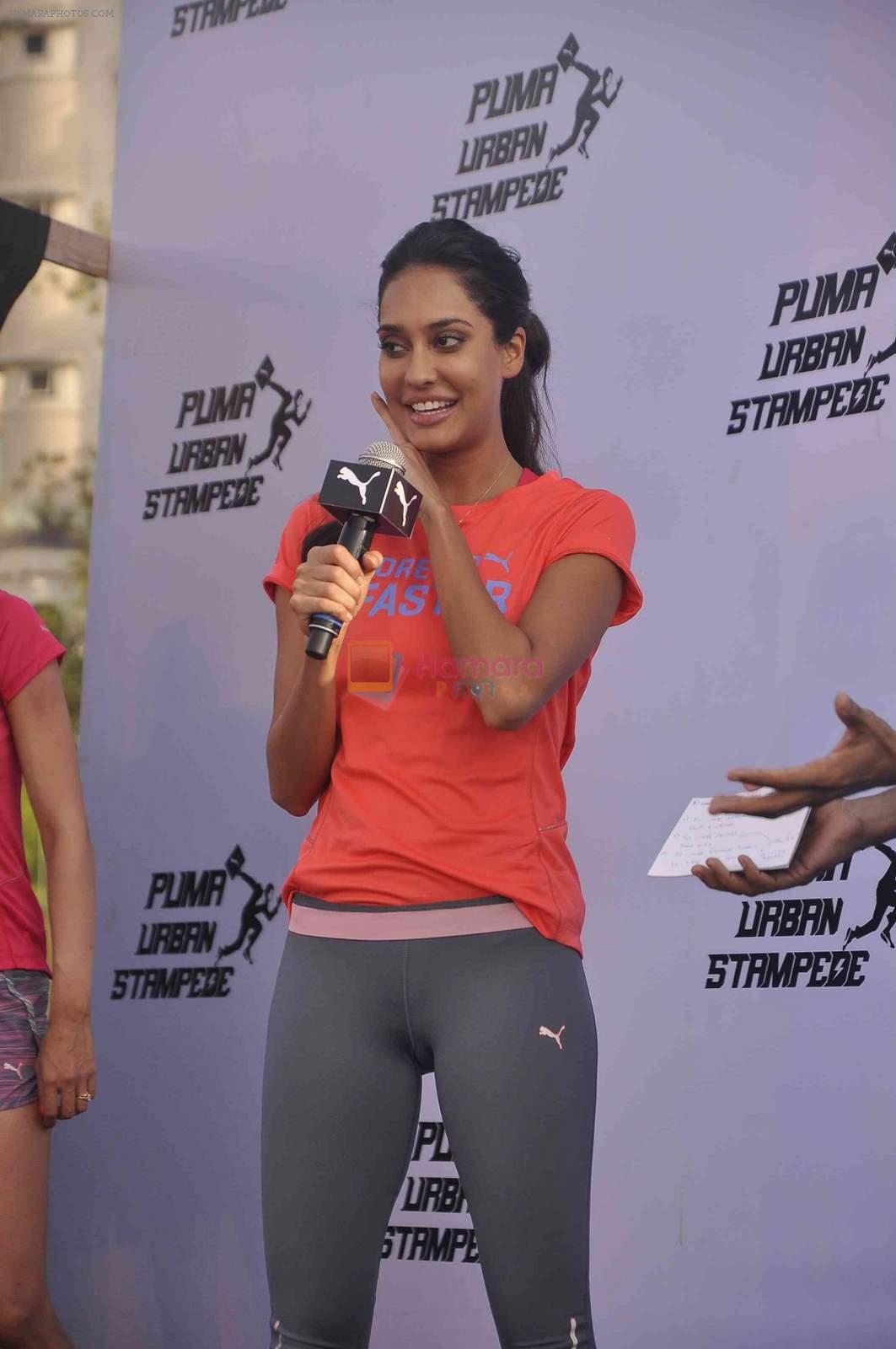 Lisa Haydon grace the Puma Urban Stampede event in Mumbai on 4th May 2015