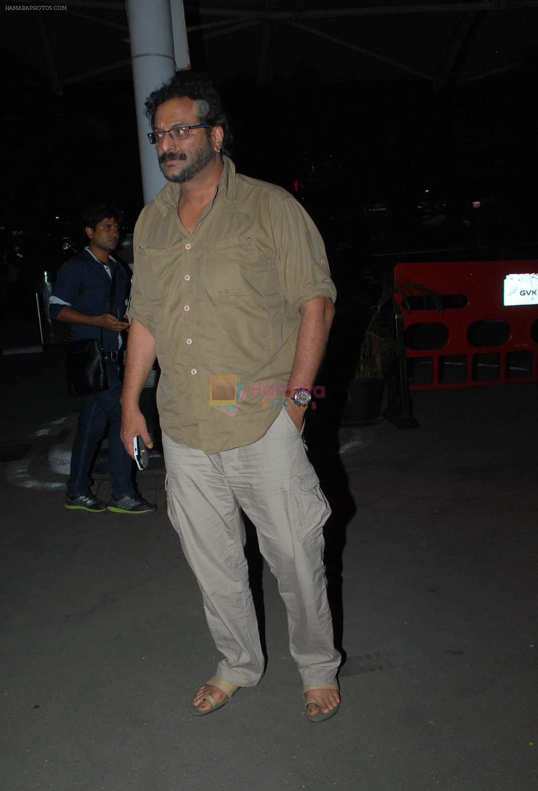 Milind Soman snapped at airport in Mumbai on 5th May 2015