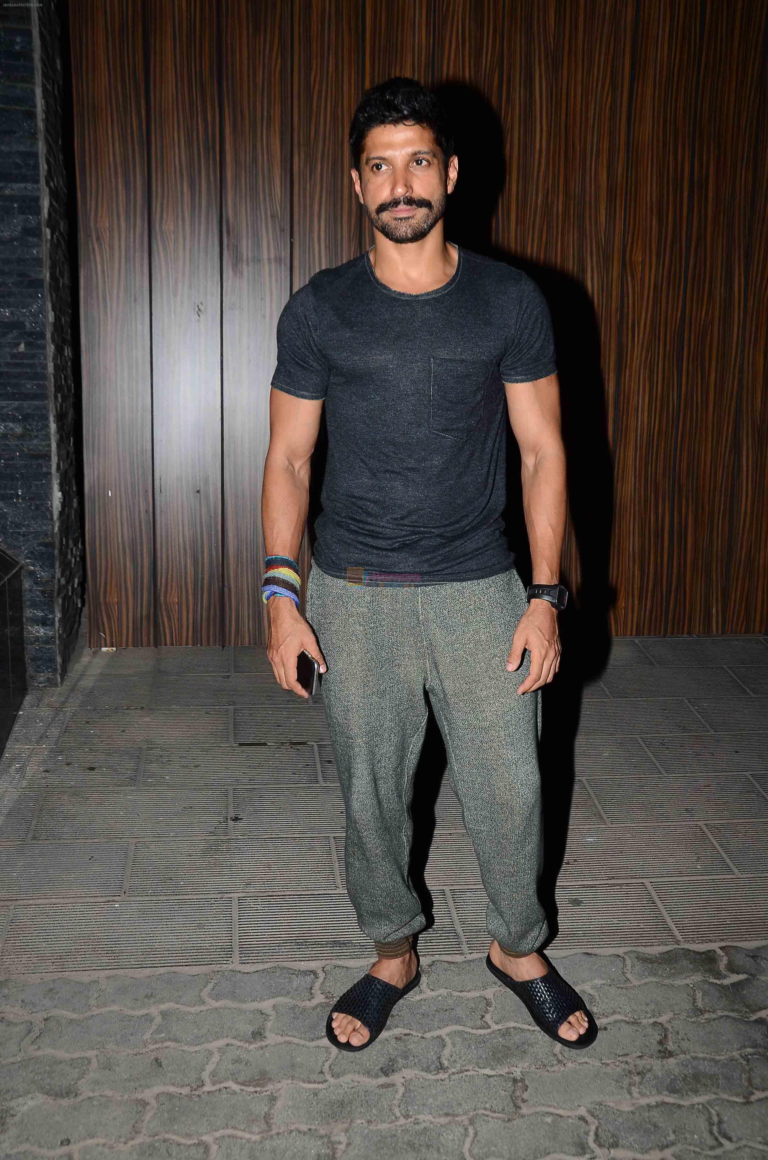 Farhan Akhtar at aamir khan party in Mumbai on 7th May 2015